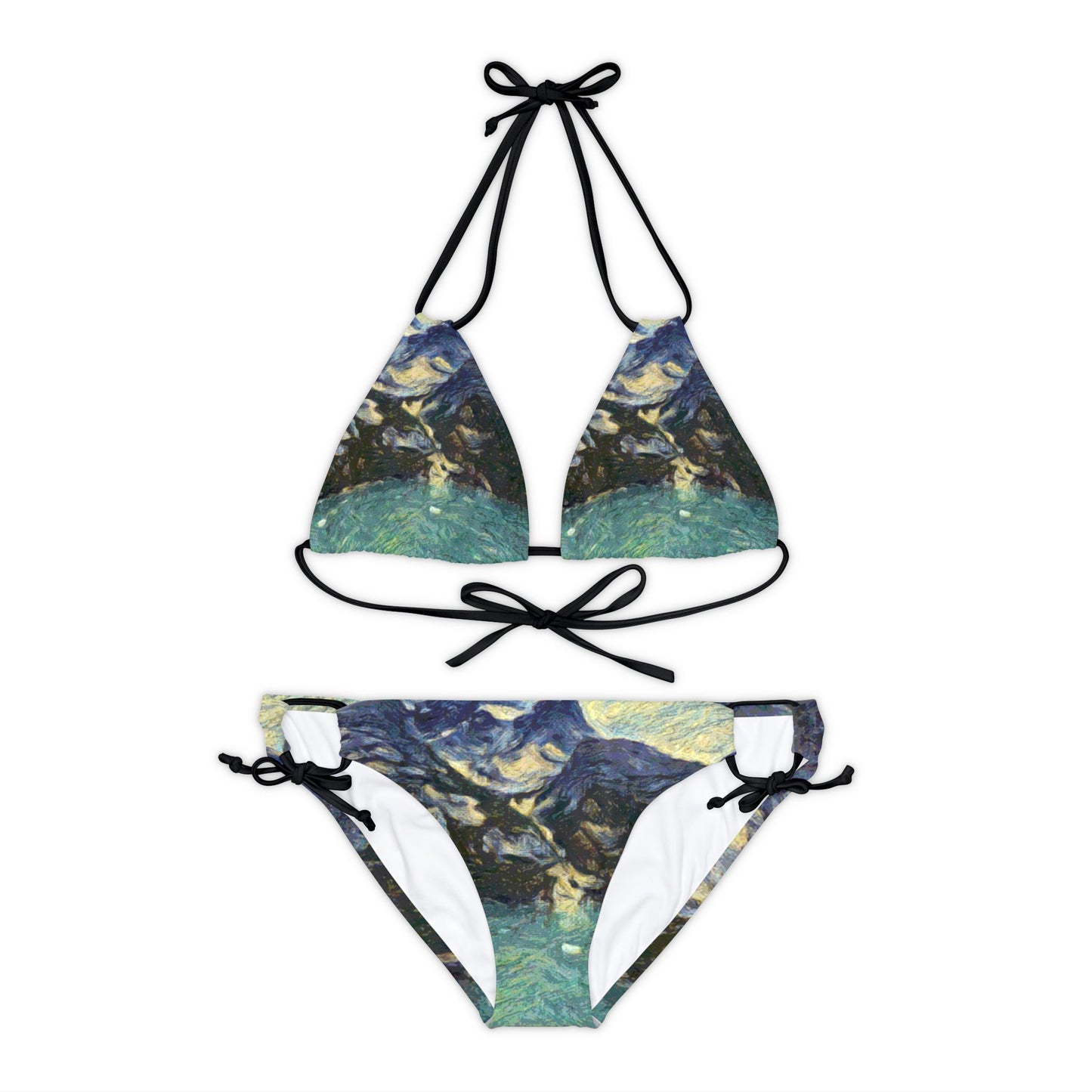 Strappy Bikini Set (AOP) ... Tracy Arm Fjord ... South Of Skagway, Alaska ... Summer: June 2024 ... Original Works ...