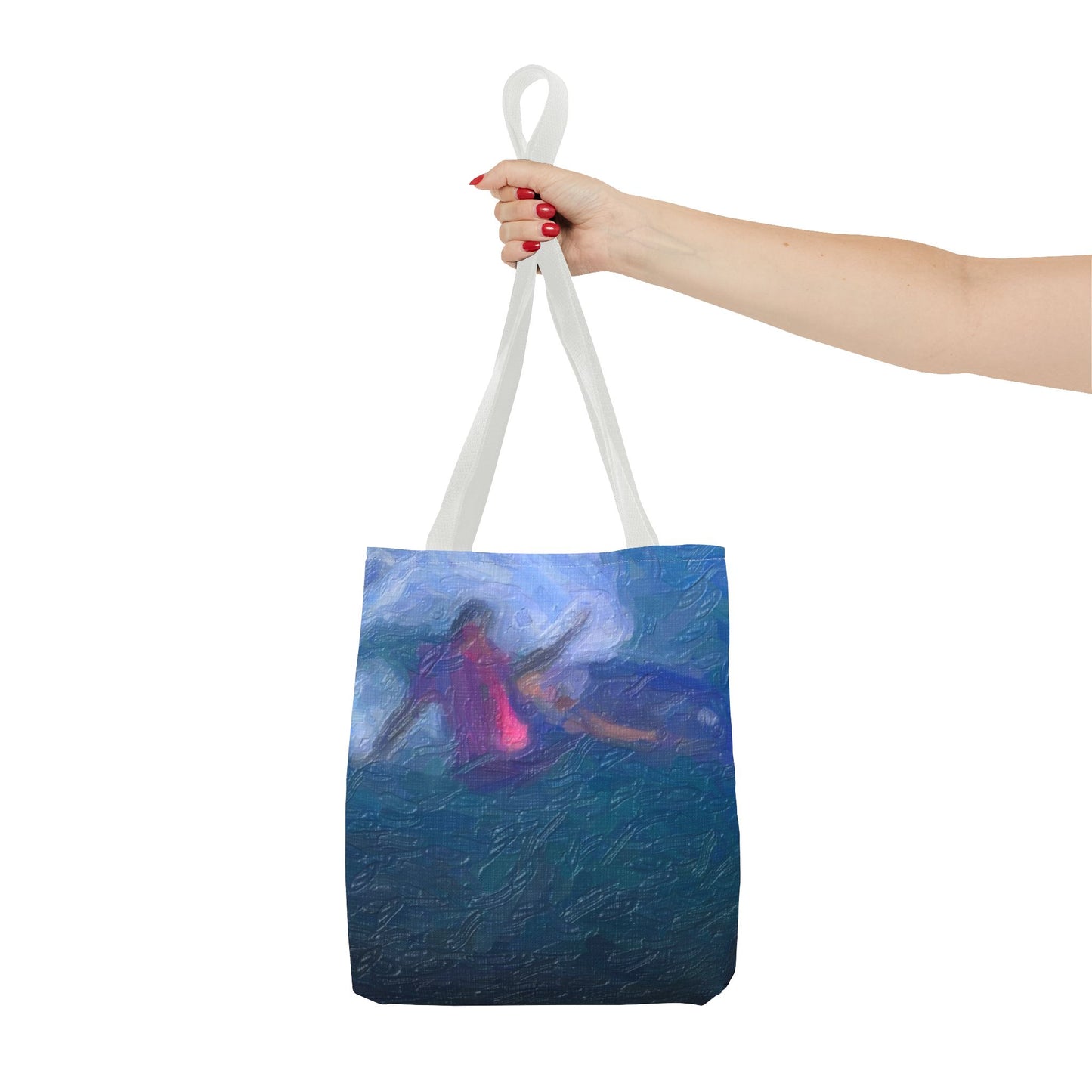 Tote Bag (AOP) ... Paris_2024_Surfing Competition-Tahiti_French-Polynesia .... 'Gabriel Medina World Campion Drops-In' ... Original Works ...