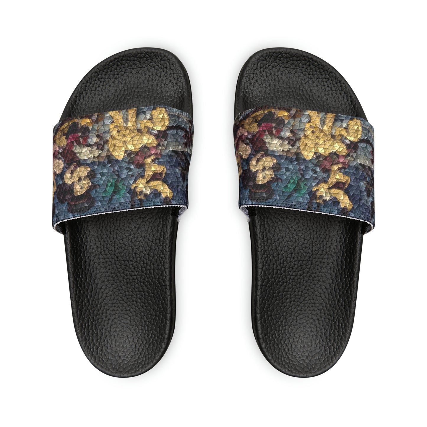 Women's PU Slide Sandals ... Mickey_N_Minnie Mouse & Pluto ... "A Winter Sleigh Ride" ... Original Works. Winter 2023 ...