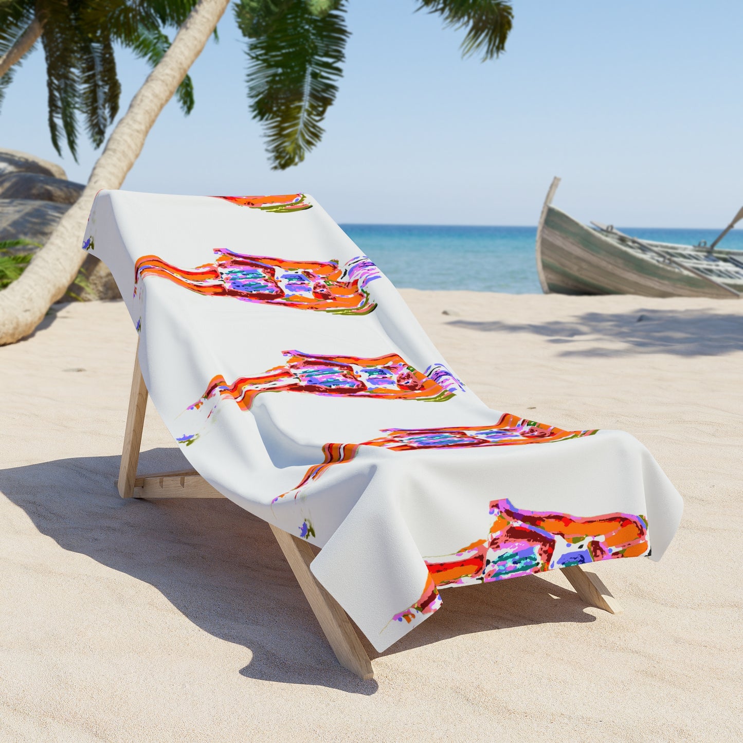 Beach Towel ...  I'll Walk 'A-Hundred-Miles' In Stilettos ... Original Works ... June 2023. Central Idaho, USA ...