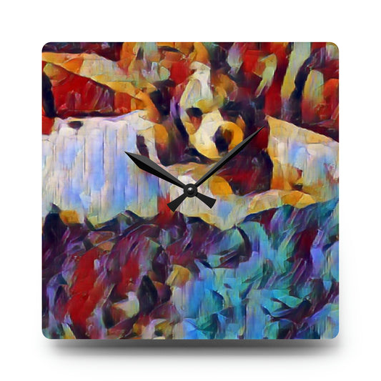 Acrylic Wall Clock ... Sadie Johnson_Stenzel ... "Original Works" ... December 2023 ...