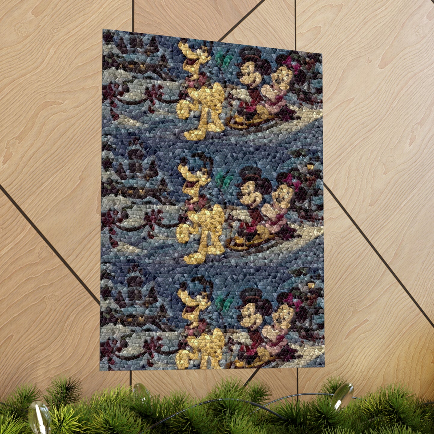 Matte Vertical Posters ... Mickey_N_Minnie Mouse & Pluto ... "A Winter Sleigh Ride" ... Original Works. Winter 2023 ...