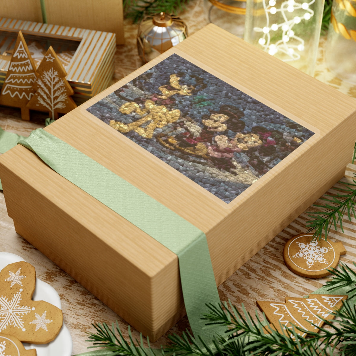Kiss-Cut Stickers ... Mickey_N_Minnie Mouse & Pluto ... "A Winter Sleigh Ride" ... Original Works. Winter 2023 ...