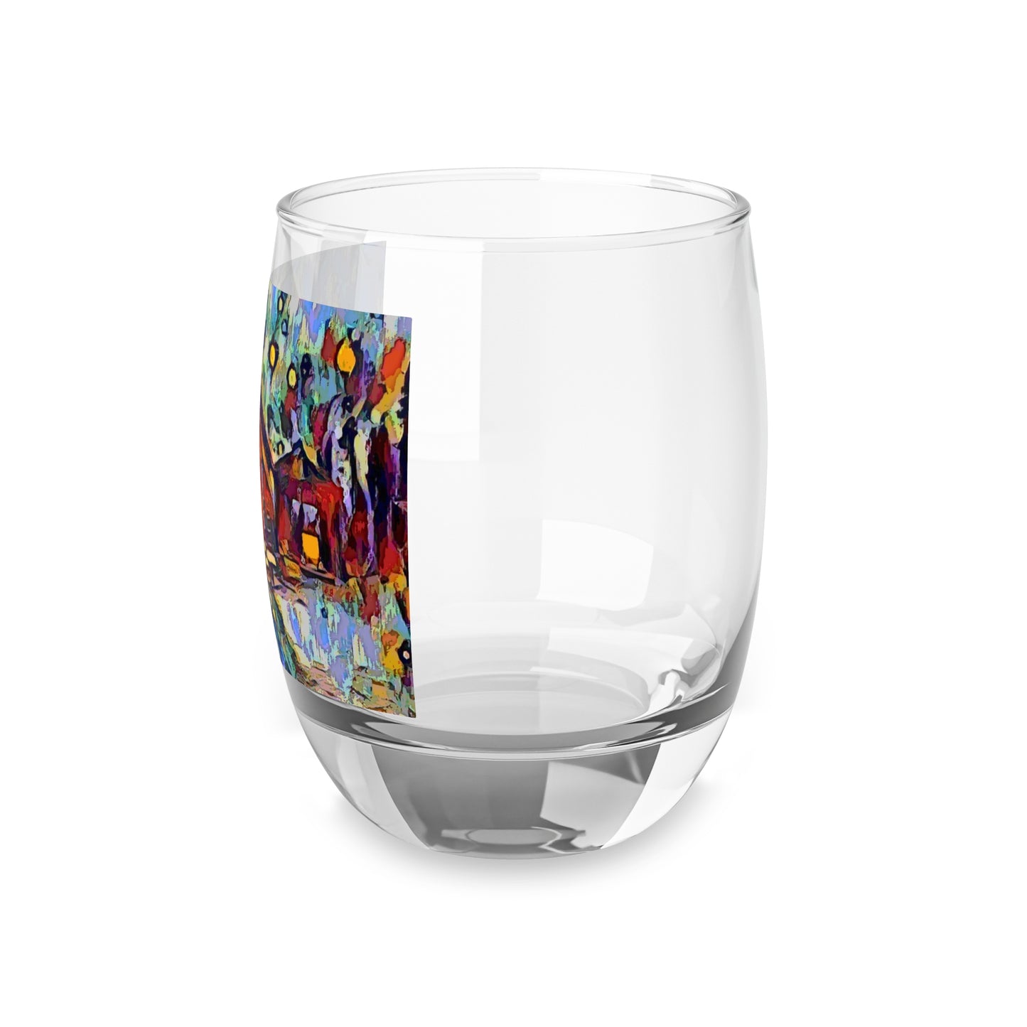 Whiskey Glass ... A Very Abstract "Mountain Winter Scene" ... Original Works. Copyright Phot's Photo_LODA: Les Objets D'Art. December 2023 ...