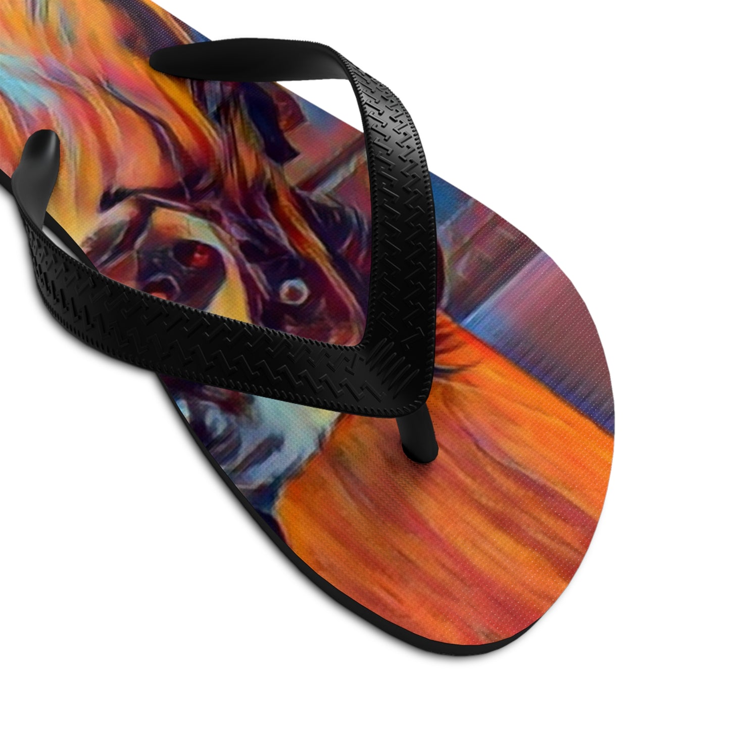 Unisex Flip-Flops ... Ozzy-Hippensteel ... "Don't Cry Now ... Dry-Your_Eyes ... On The Wind". Oriignal Works. May 2023.