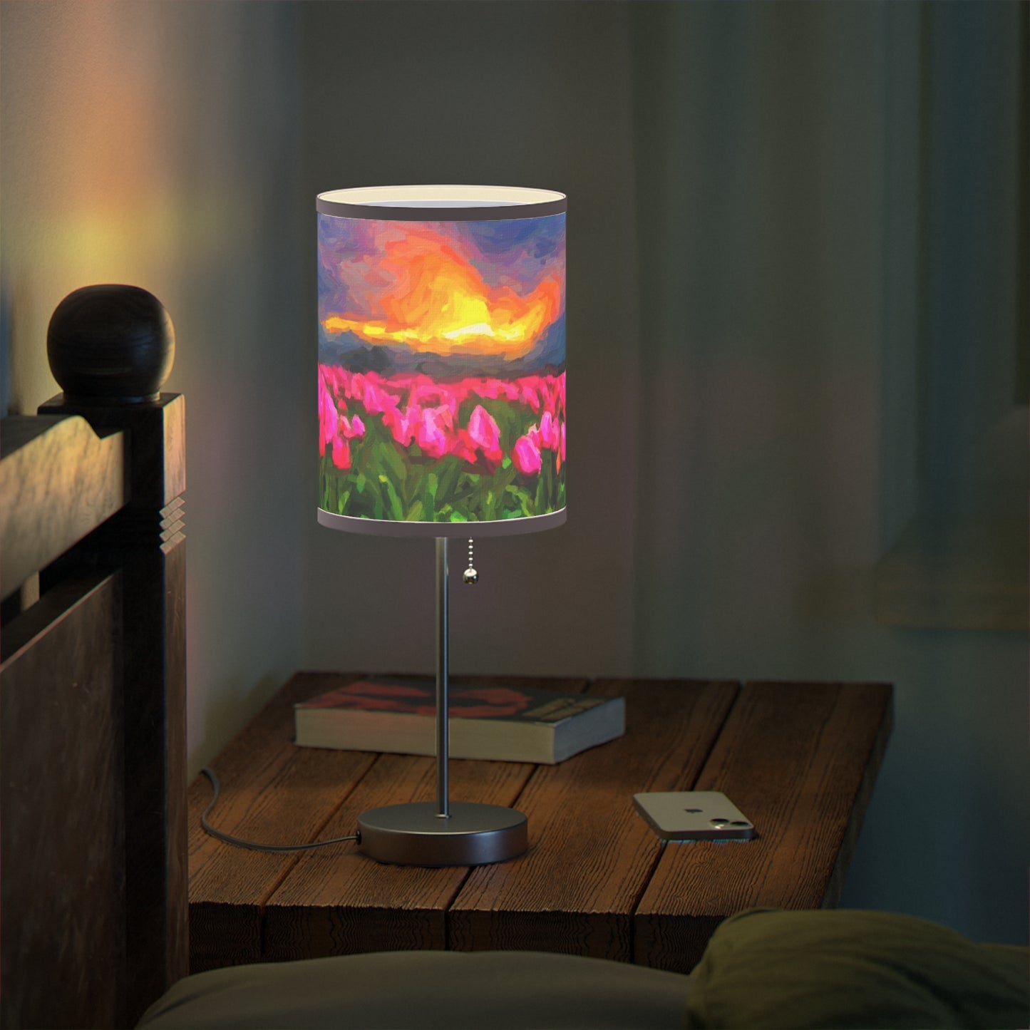 Lamp on a Stand, US|CA plug ... Skagit Valley Tulips ... Skagit Valley, Washington ... Family Archives ... Original Works ... Circa 1980's ...