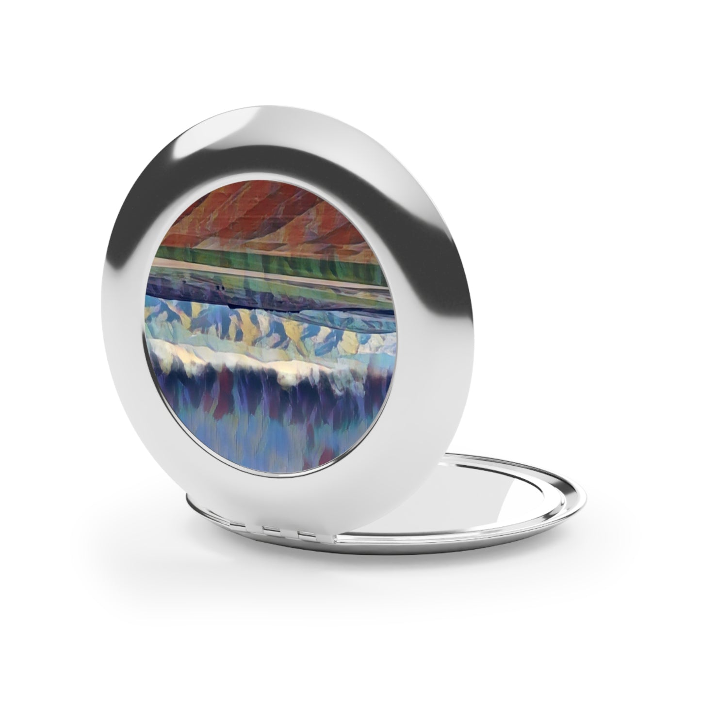 Compact Travel Mirror ... On-The-Prairie .. "The Storm Is Brewing" ... Central Idaho: November 2023 ... Original Works  ...