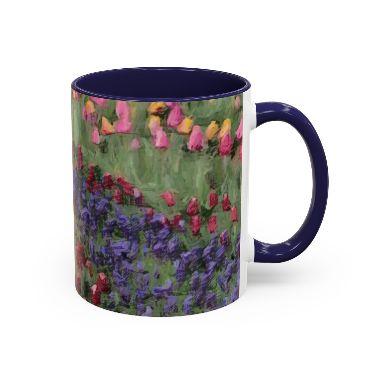 Accent Coffee Mug (11, 15oz) ... Skagit Valley Tulips ... Skagit Valley, Washington ... Family Archives ... Original Works ... Circa 1980's ...