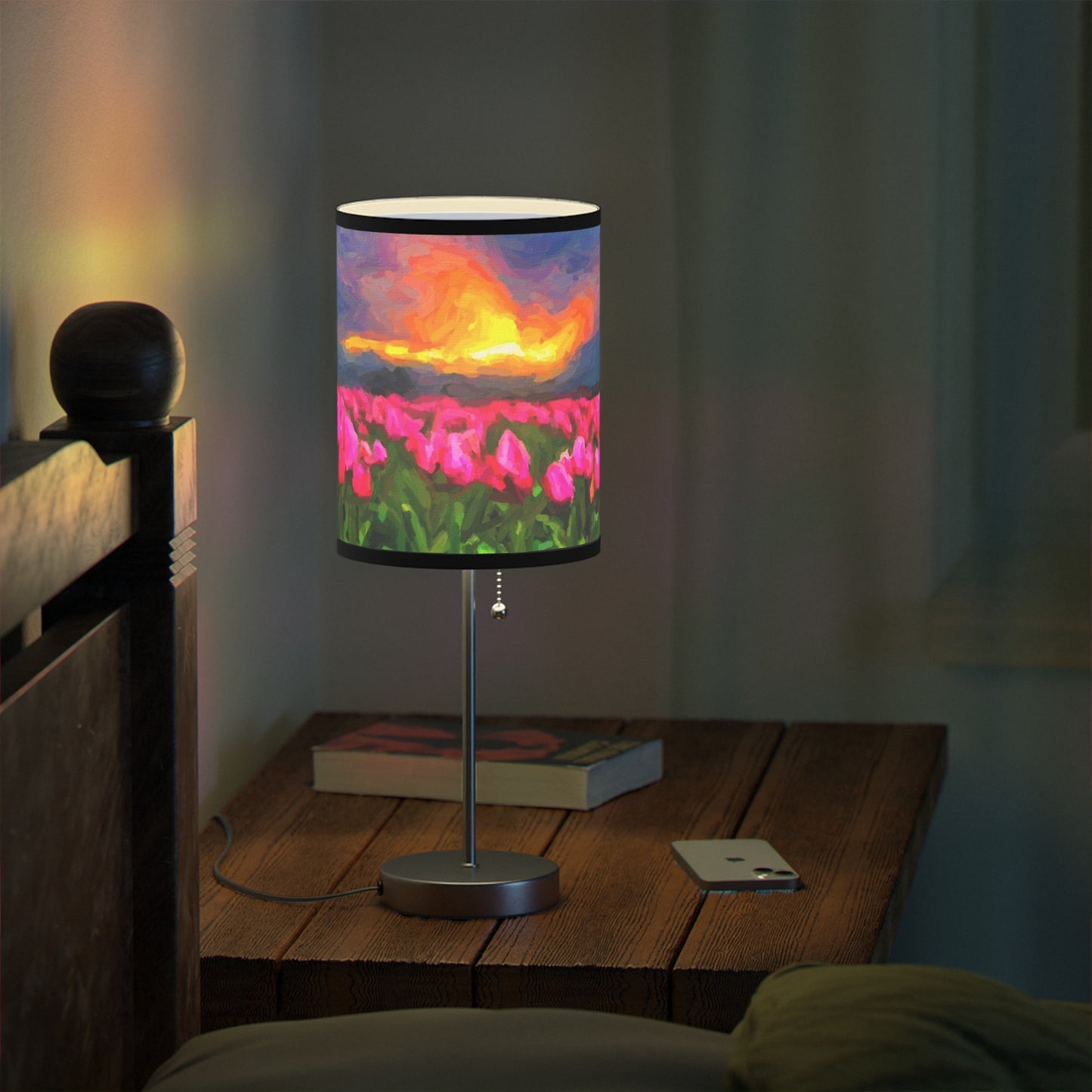 Lamp on a Stand, US|CA plug ... Skagit Valley Tulips ... Skagit Valley, Washington ... Family Archives ... Original Works ... Circa 1980's ...