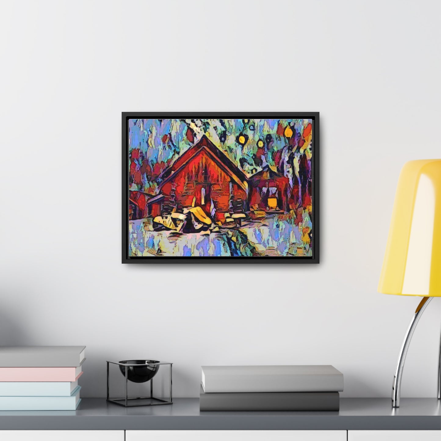 Gallery Canvas Wraps, Horizontal Frame ... A Very Abstract "Mountain Winter Scene" ... Original Works. Copyright Phot's Photo_LODA: Les Objets D'Art. December 2023 ...