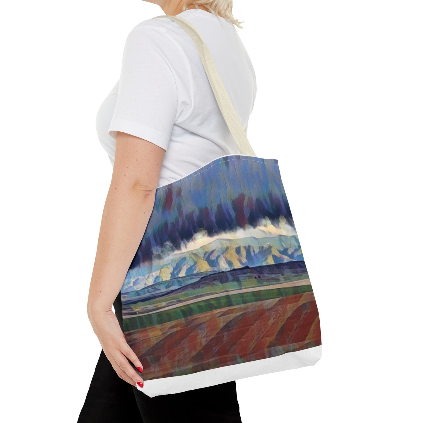 Tote Bag (AOP) ... On-The-Prairie .. "The Storm Is Brewing" ... Central Idaho: November 2023 ... Original Works ...
