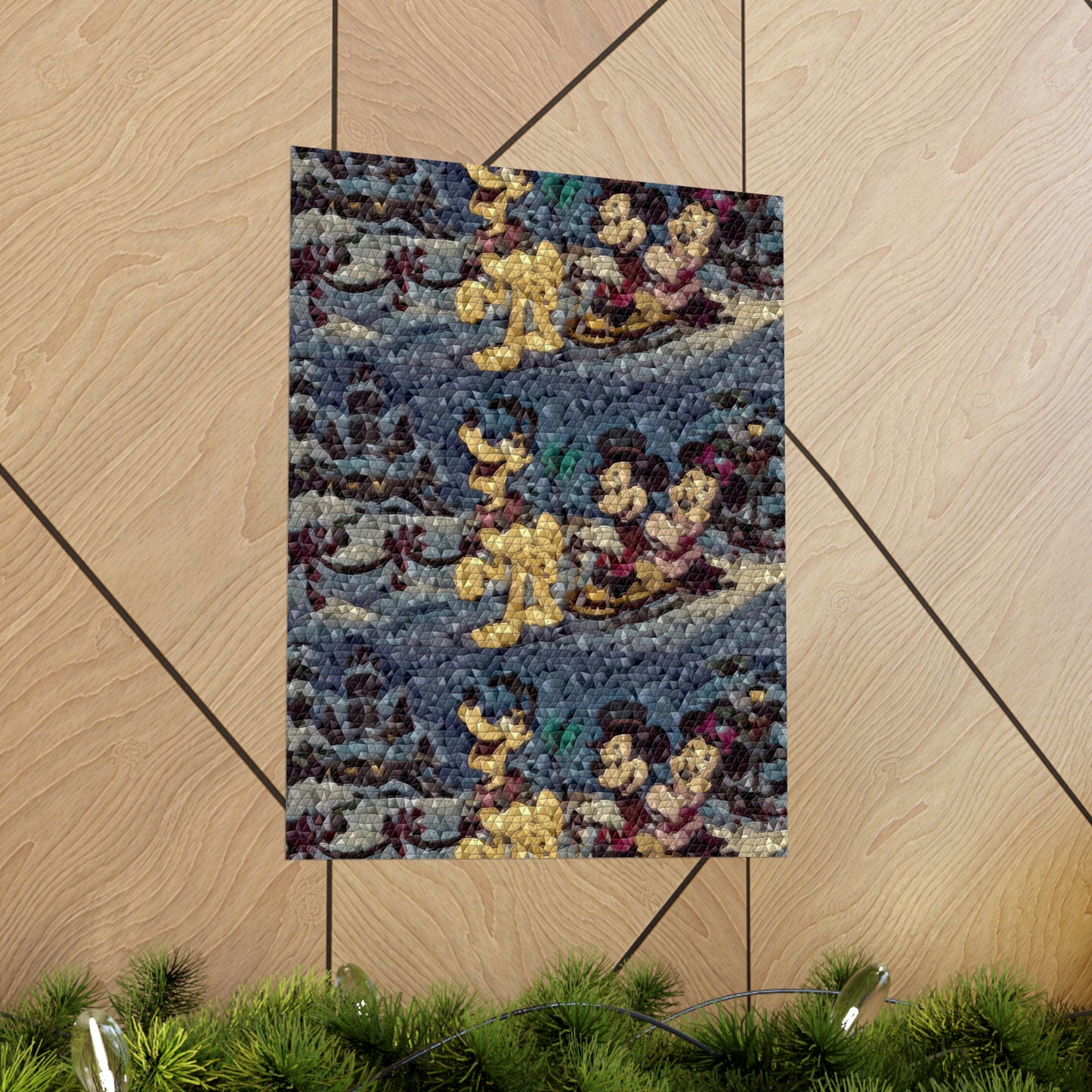 Matte Vertical Posters ... Mickey_N_Minnie Mouse & Pluto ... "A Winter Sleigh Ride" ... Original Works. Winter 2023 ...