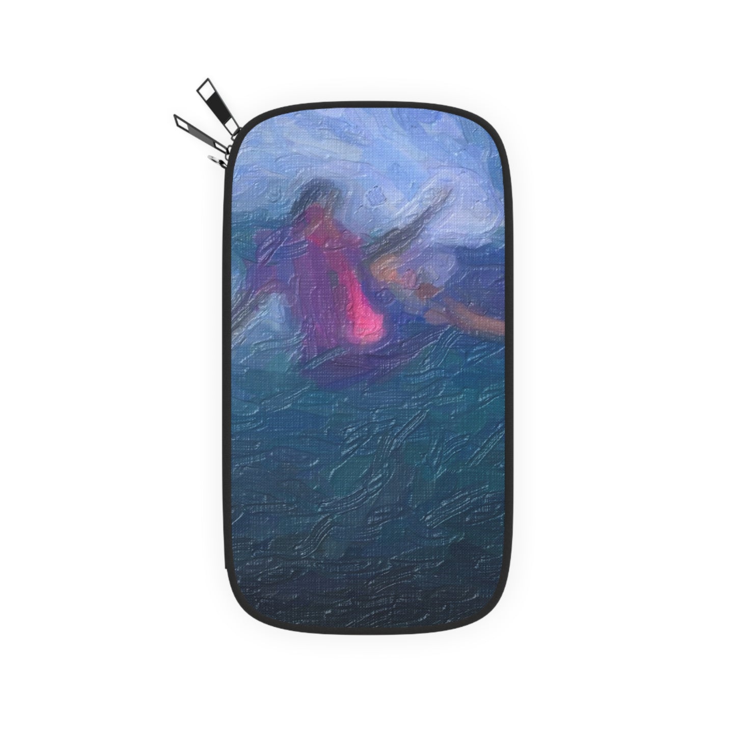 Passport Wallet ... Paris_2024_Surfing Competition-Tahiti_French-Polynesia .... 'Gabriel Medina World Campion Drops-In' ... Original Works ...