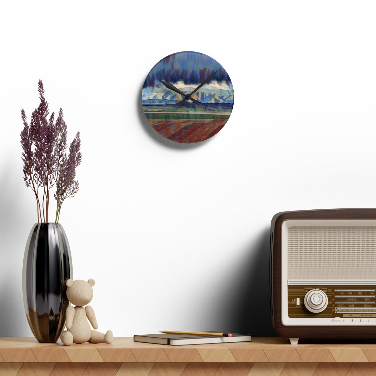 Acrylic Wall Clock. ... On-The-Prairie .. "The Storm Is Brewing" ... Central Idaho: November 2023 ... Original Works ...