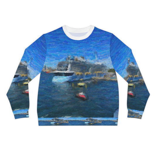 Sweatshirt_Unisex_AOP ... Into Vancouver Harbor We Arrive: Celebrity Edge-Cruise ... Vancouver, British Columbia ... June 2024 ... Original Works