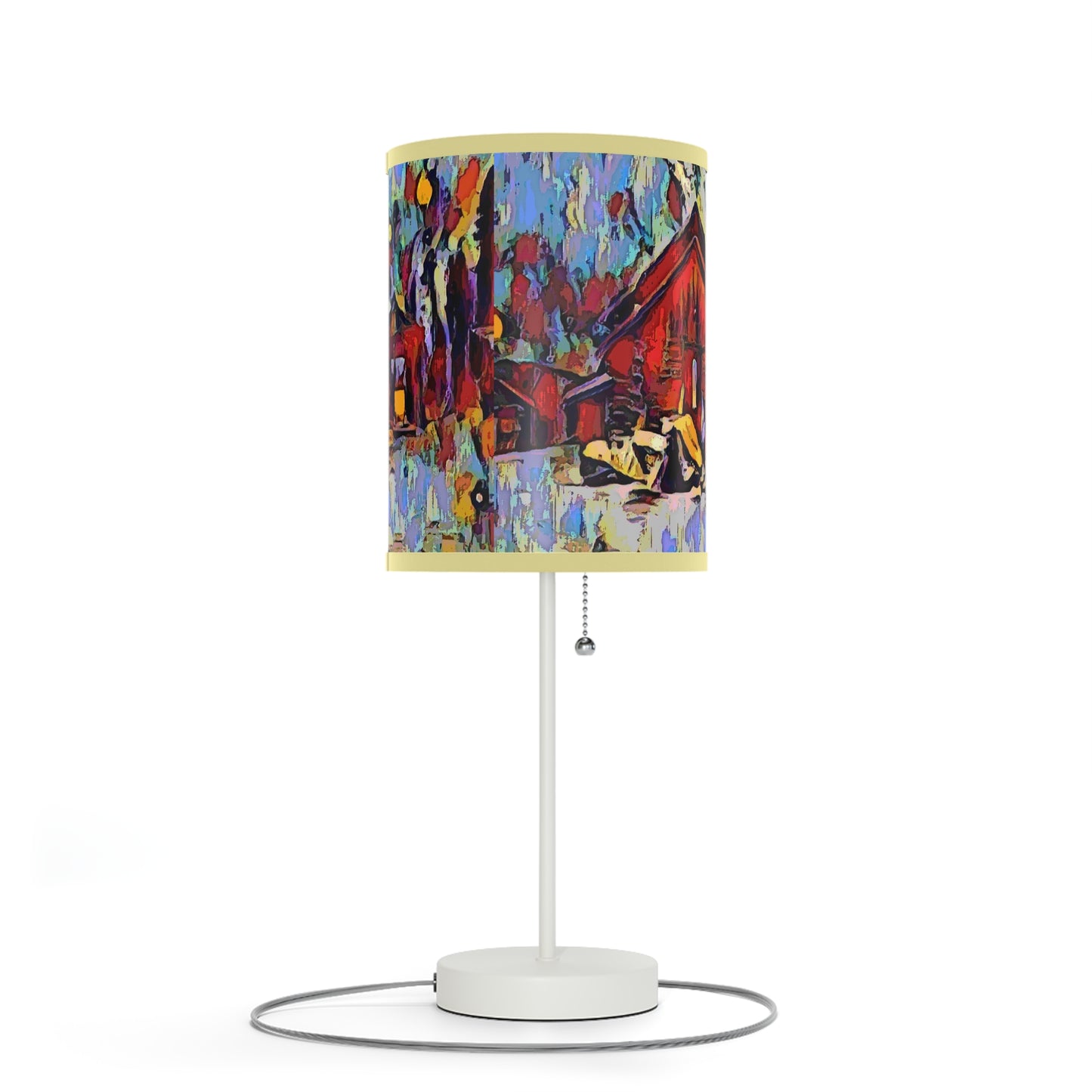 Lamp on a Stand, US|CA plug ... A Very Abstract "Mountain Winter Scene" ... Original Works. Copyright Phot's Photo_LODA: Les Objets D'Art. December 2023 ...