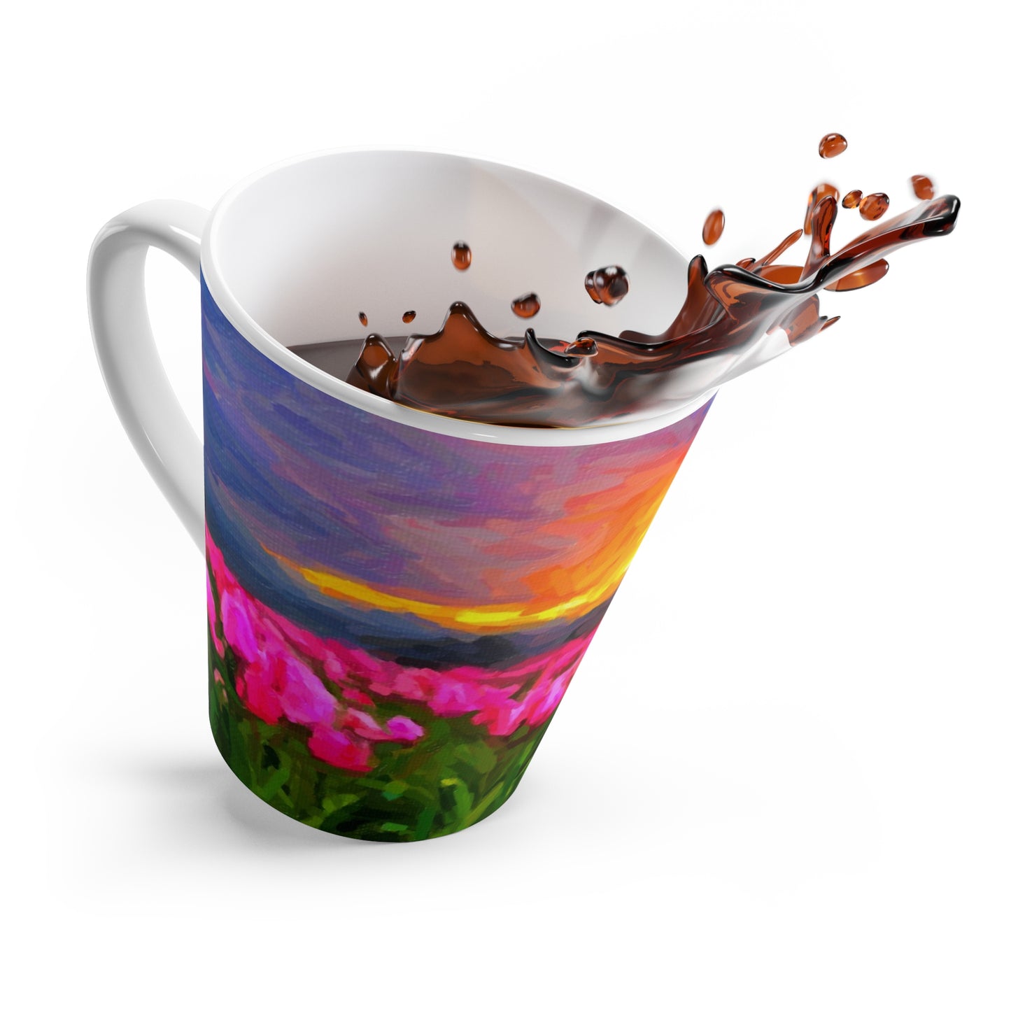 Latte Mug ... Skagit Valley Tulips ... Skagit Valley, Washington ... Family Archives ... Original Works ... Circa 1980's ...