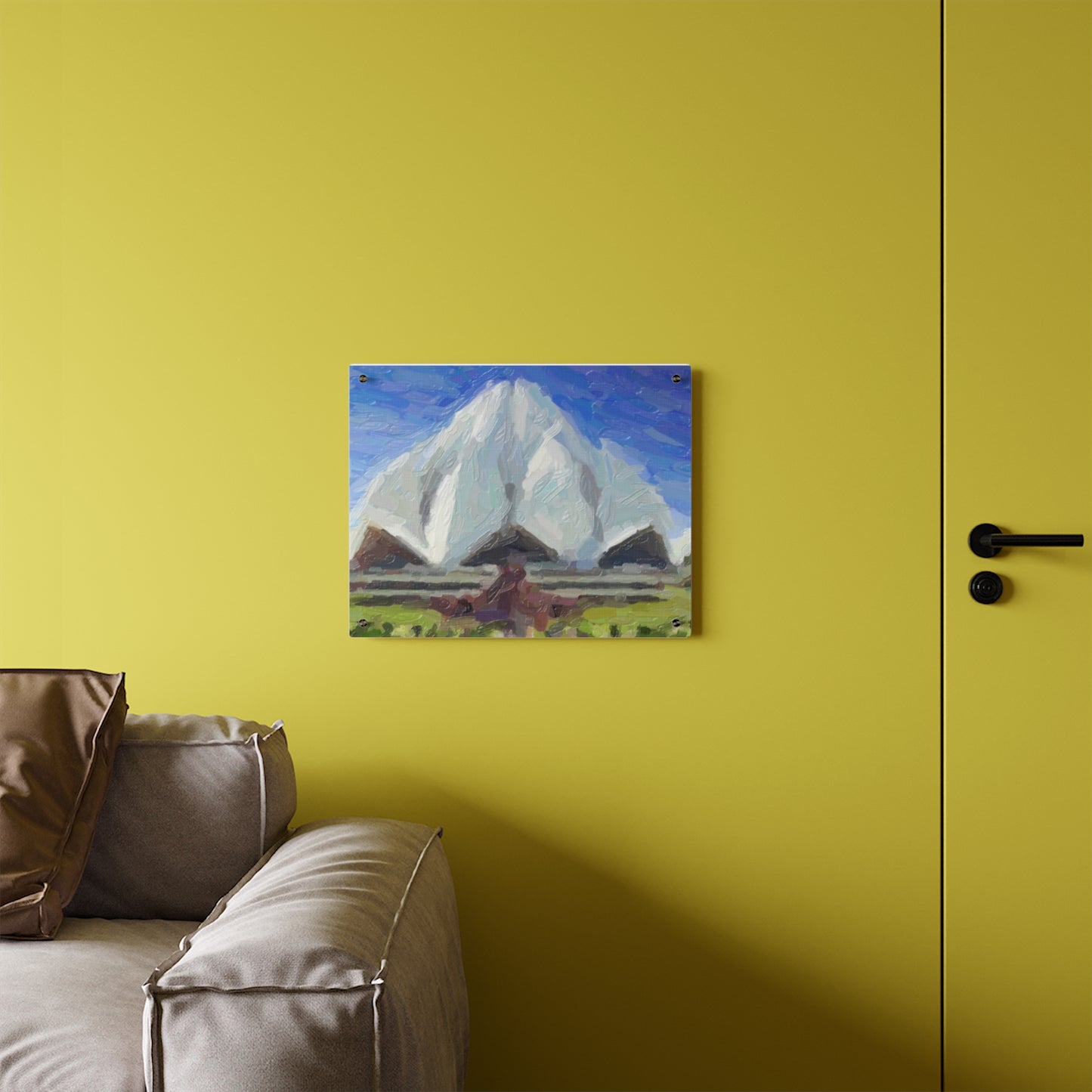 Acrylic Wall Art Panels ... Bahai'i-House-Of-Worship ... "New Delhi's World-Famous Lotus Temple" ... Original Works ... Delhi, India: Circa 2003-2007 ...