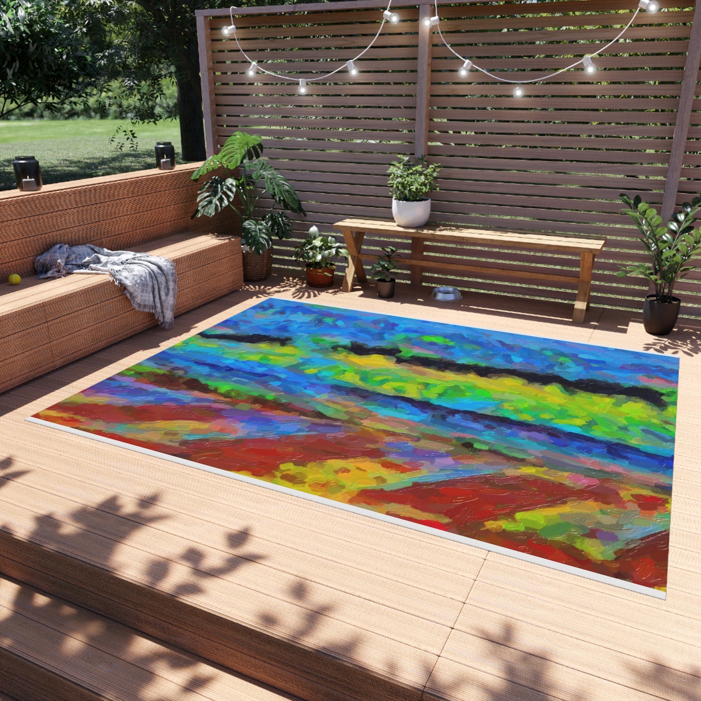 Outdoor Rug ... On-The-Prairie .. "The Storm Is Brewing" ... Central Idaho: November 2023 ... Original Works  ...