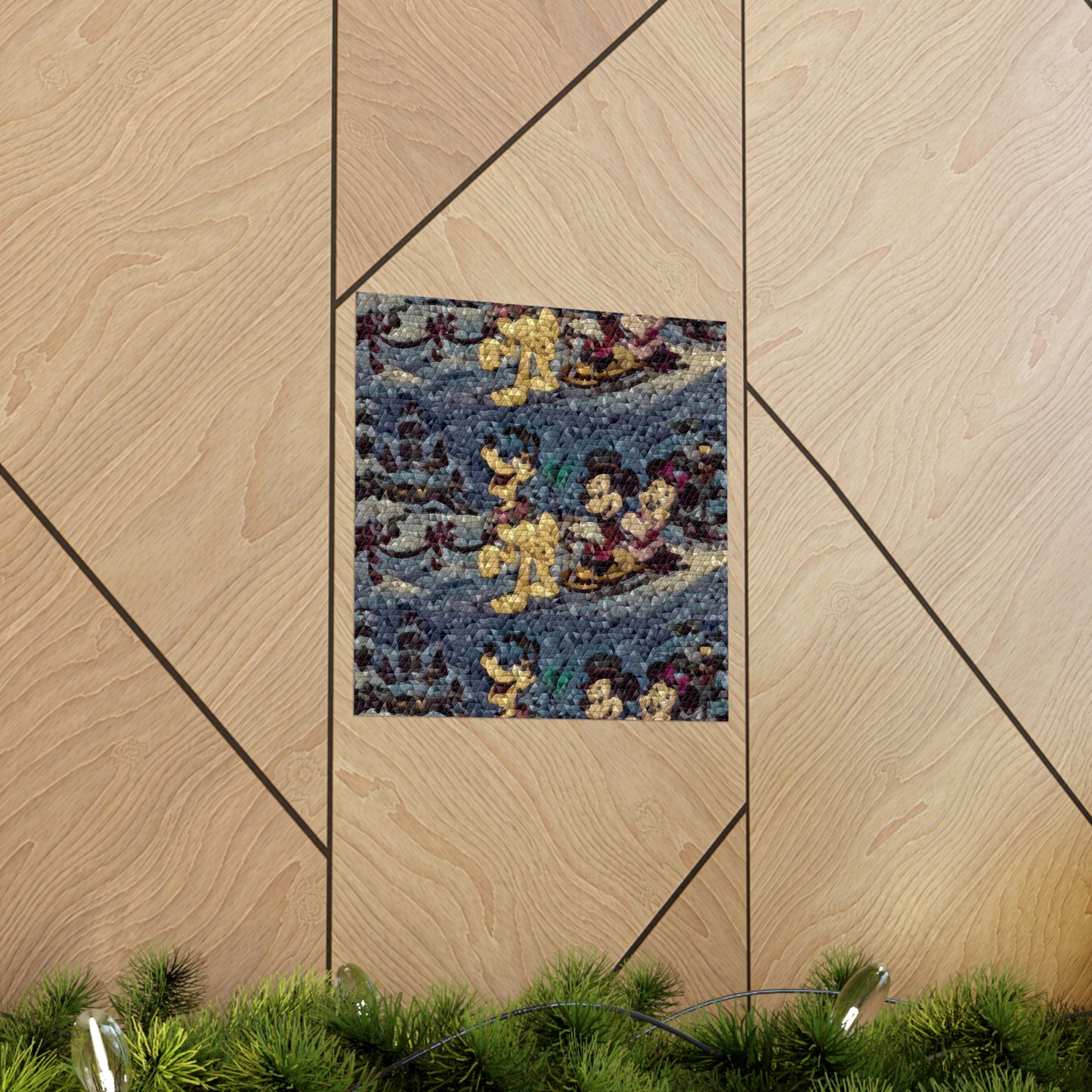 Matte Vertical Posters ... Mickey_N_Minnie Mouse & Pluto ... "A Winter Sleigh Ride" ... Original Works. Winter 2023 ...