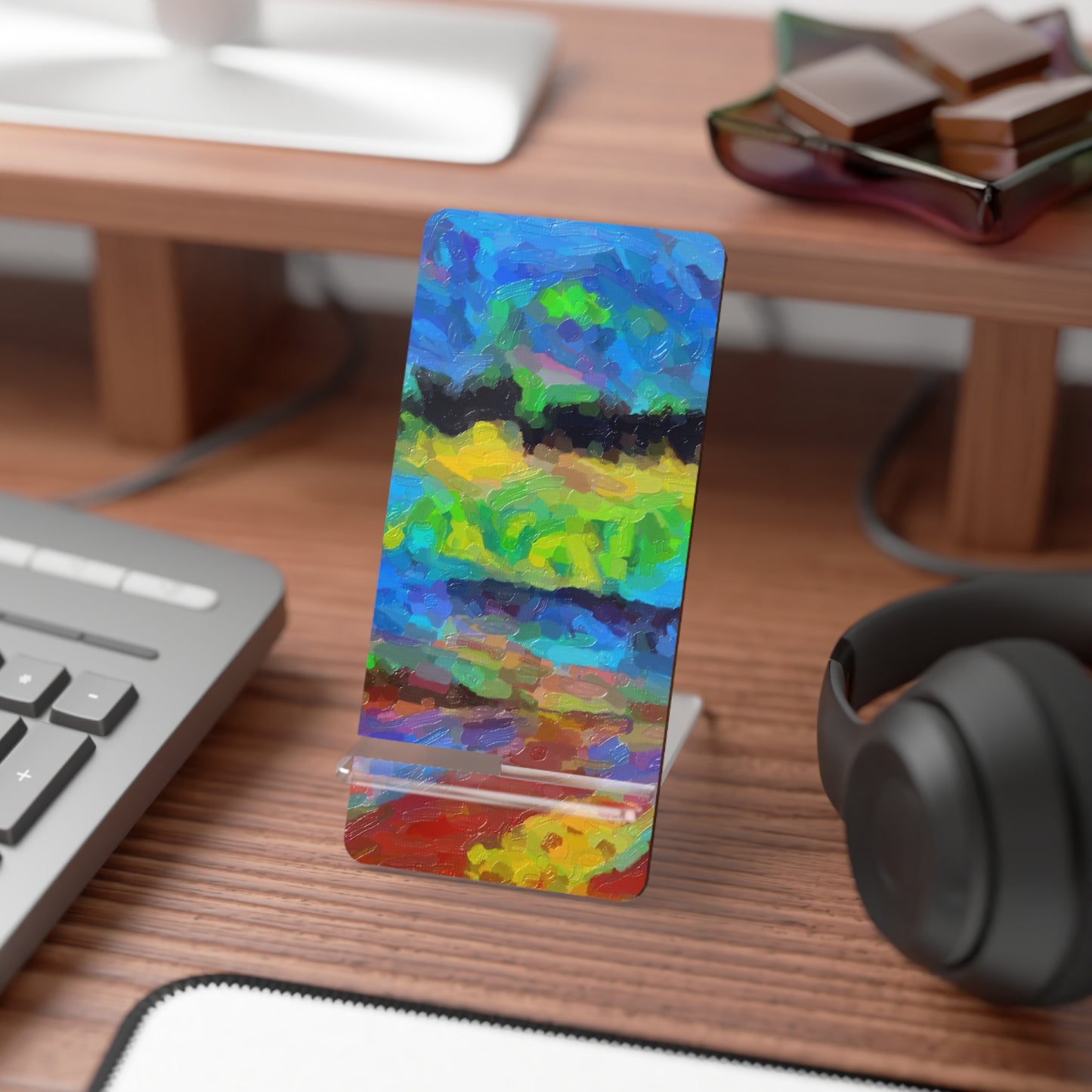 Mobile Display Stand for Smartphones ... On-The-Prairie .. "The Storm Is Brewing" ... Central Idaho: November 2023 ... Original Works  ...