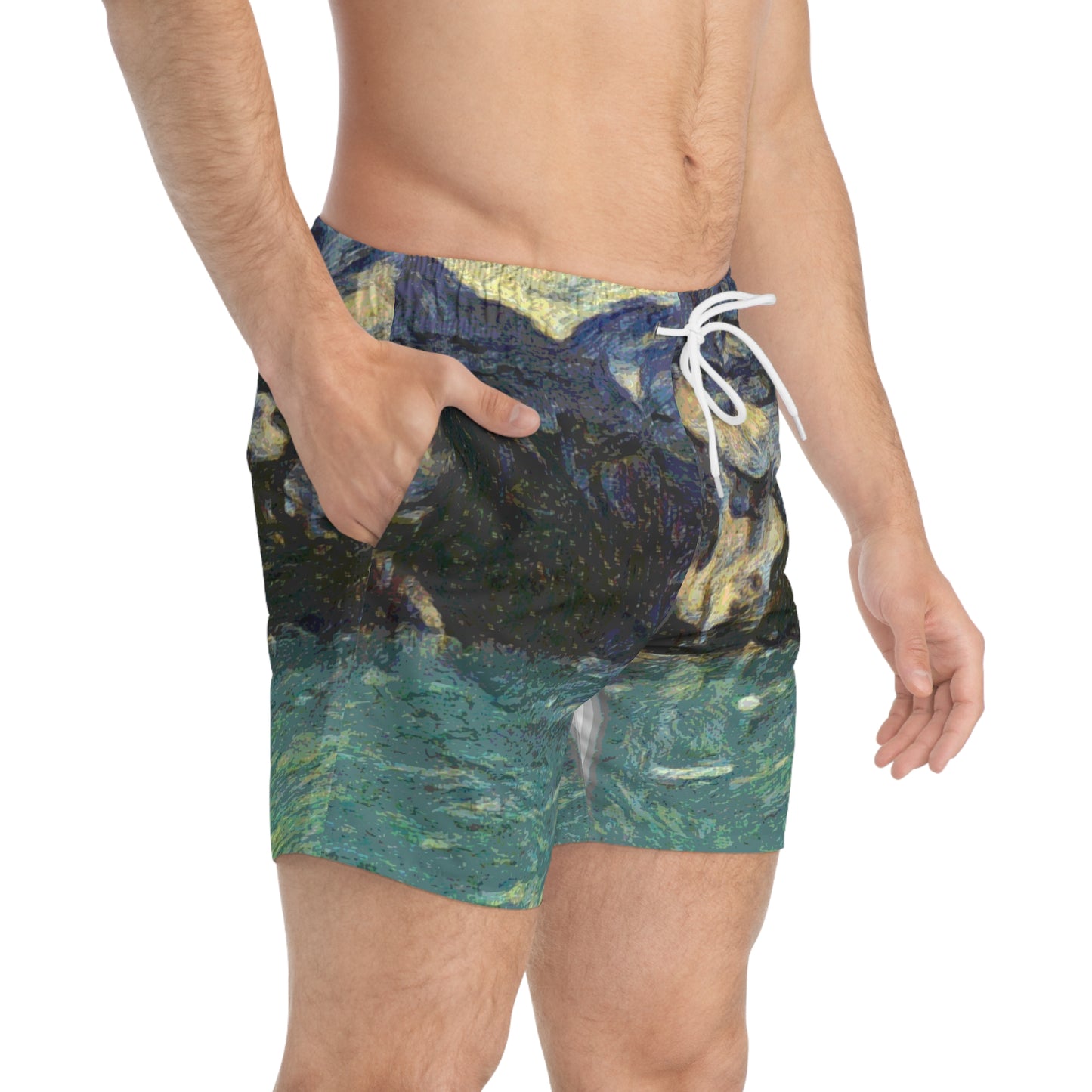 Swim Trunks (AOP) ... Tracy Arm Fjord ... South Of Skagway, Alaska ... Summer: June 2024 ... Original Works ...