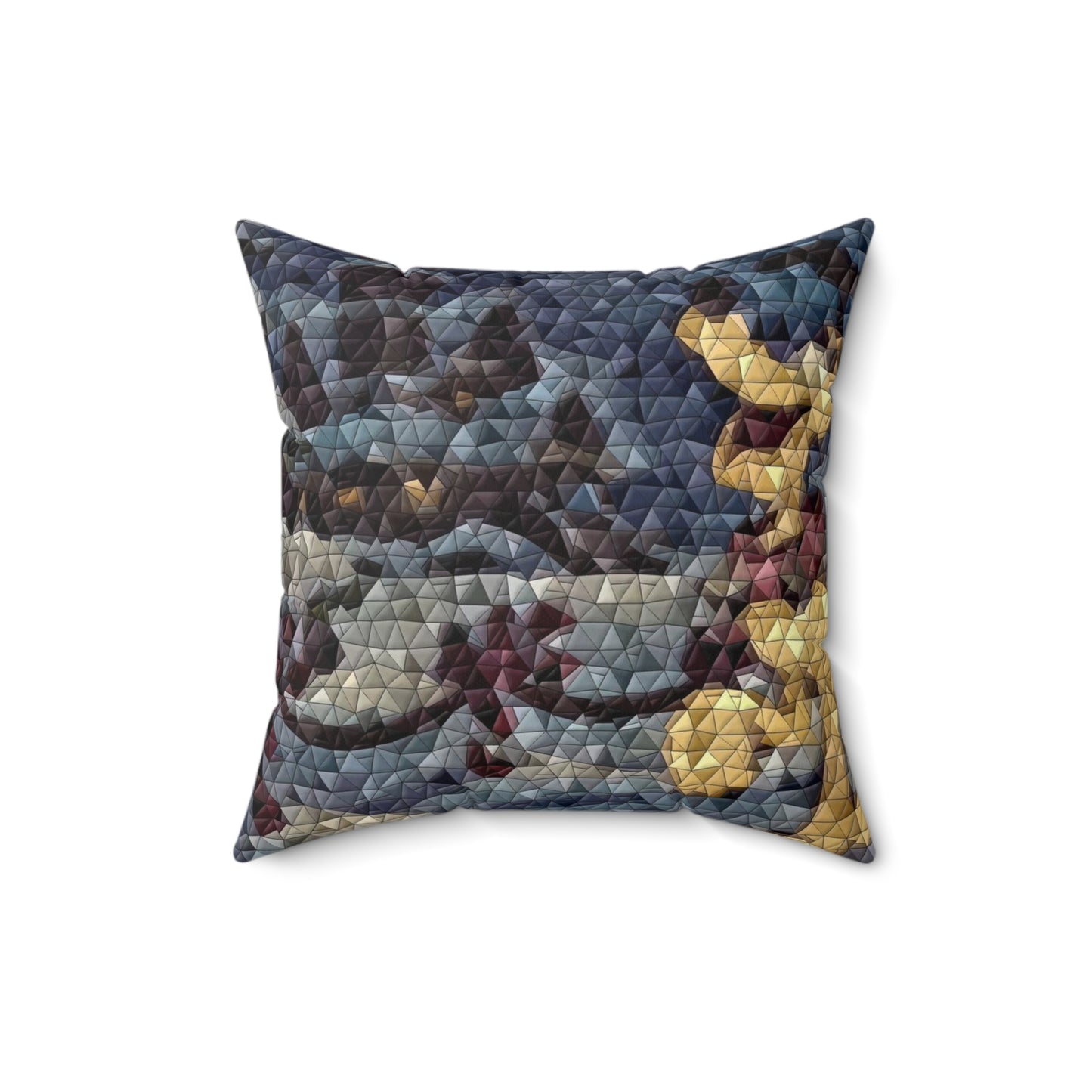 Spun Polyester Square Pillow ... Mickey_N_Minnie Mouse & Pluto ... "A Winter Sleigh Ride" ... Original Works. Winter 2023 ...