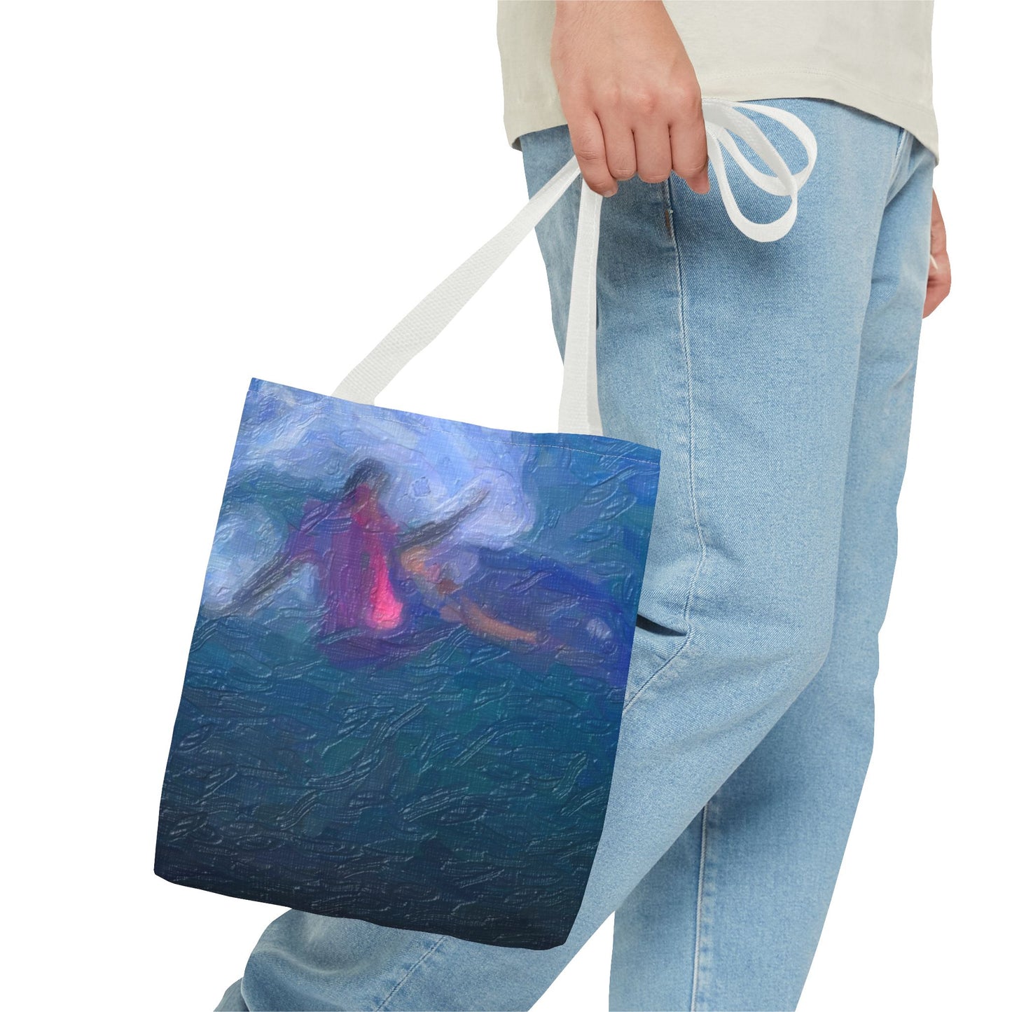 Tote Bag (AOP) ... Paris_2024_Surfing Competition-Tahiti_French-Polynesia .... 'Gabriel Medina World Campion Drops-In' ... Original Works ...