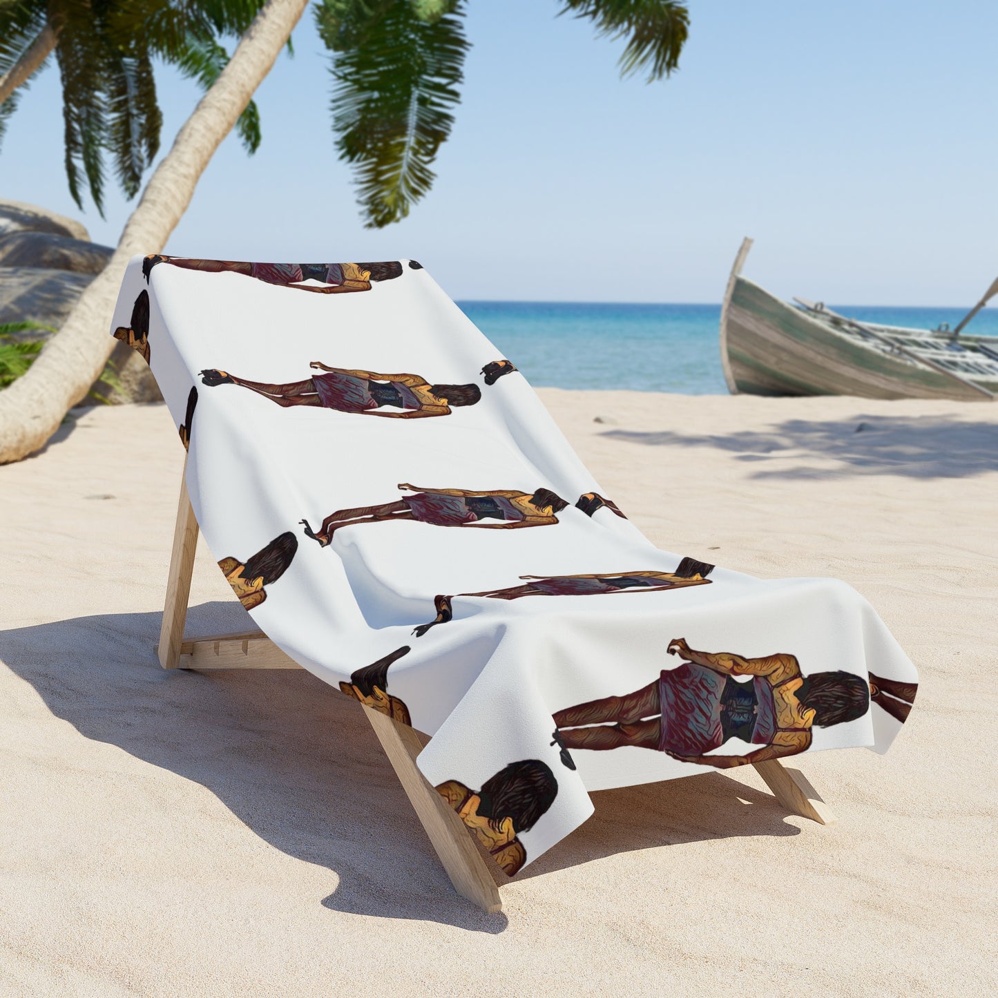 Beach Towel ... I'll Walk 'A-Hundred-Miles' In Stilettos ... Original Works ... June 2023. Central Idaho, USA ...