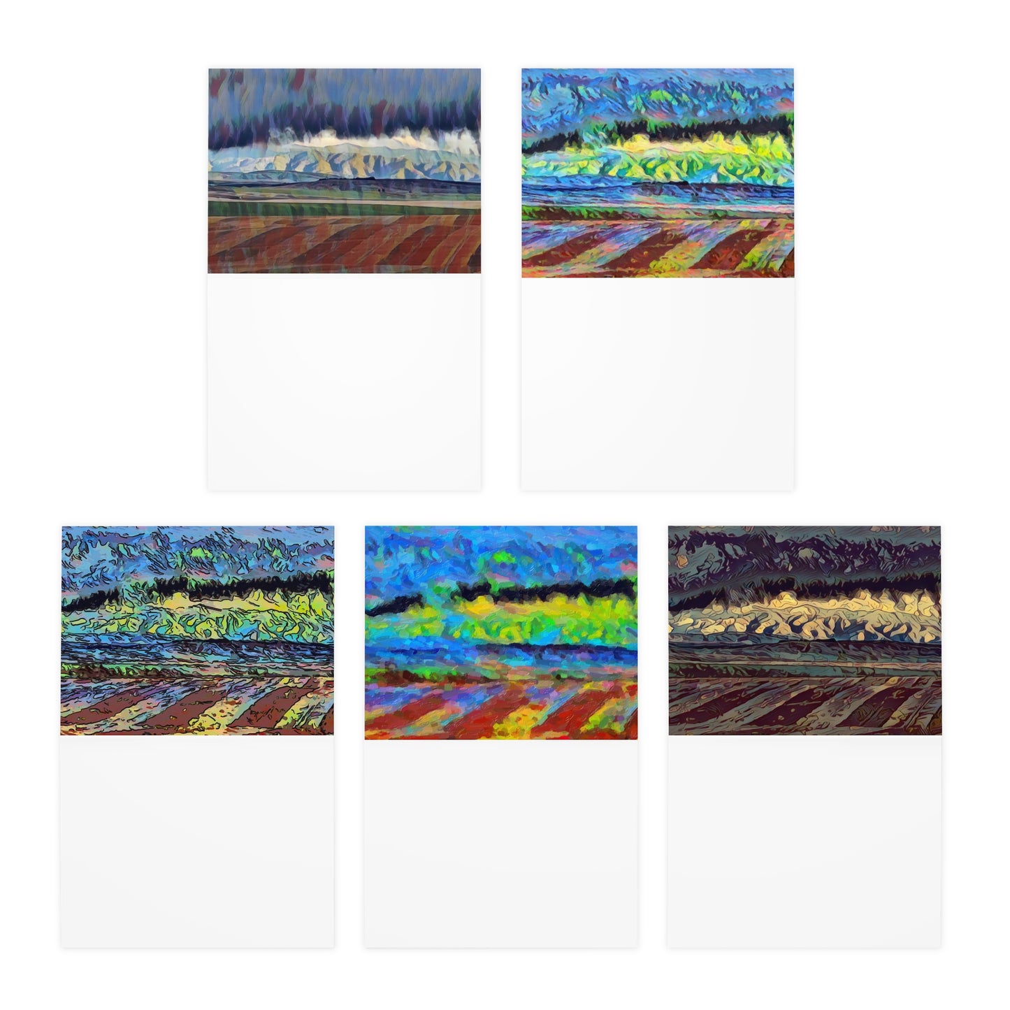 Multi-Design Greeting Cards (5-Pack) ... On-The-Prairie .. "The Storm Is Brewing" ... Central Idaho: November 2023 ... Original Works  ...