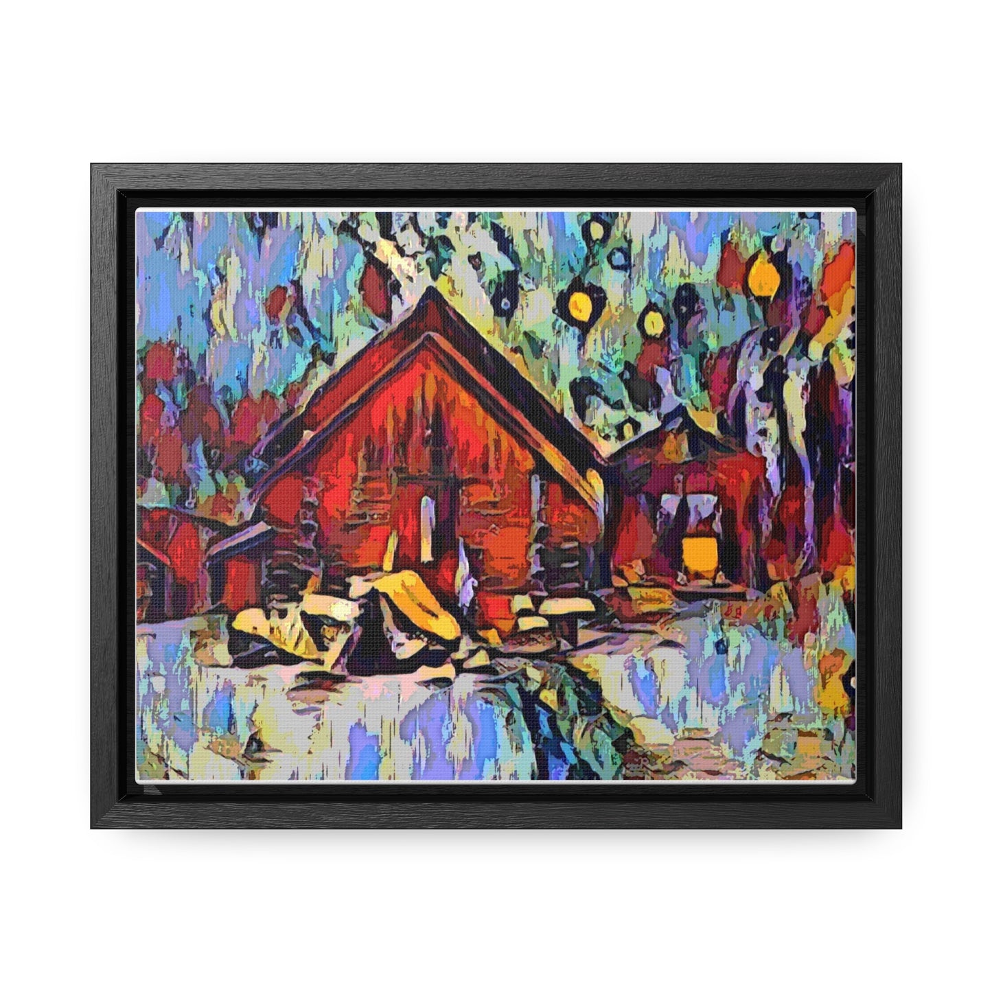 Gallery Canvas Wraps, Horizontal Frame ... A Very Abstract "Mountain Winter Scene" ... Original Works. Copyright Phot's Photo_LODA: Les Objets D'Art. December 2023 ...