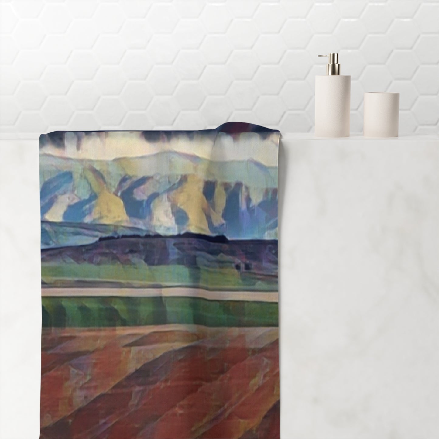 Mink-Cotton Towel ...  On-The-Prairie .. "The Storm Is Brewing" ... Central Idaho: November 2023 ... Original Works ...