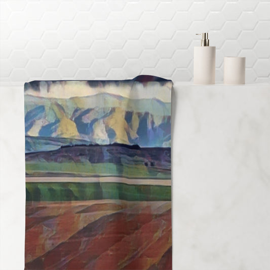 Mink-Cotton Towel ...  On-The-Prairie .. "The Storm Is Brewing" ... Central Idaho: November 2023 ... Original Works ...
