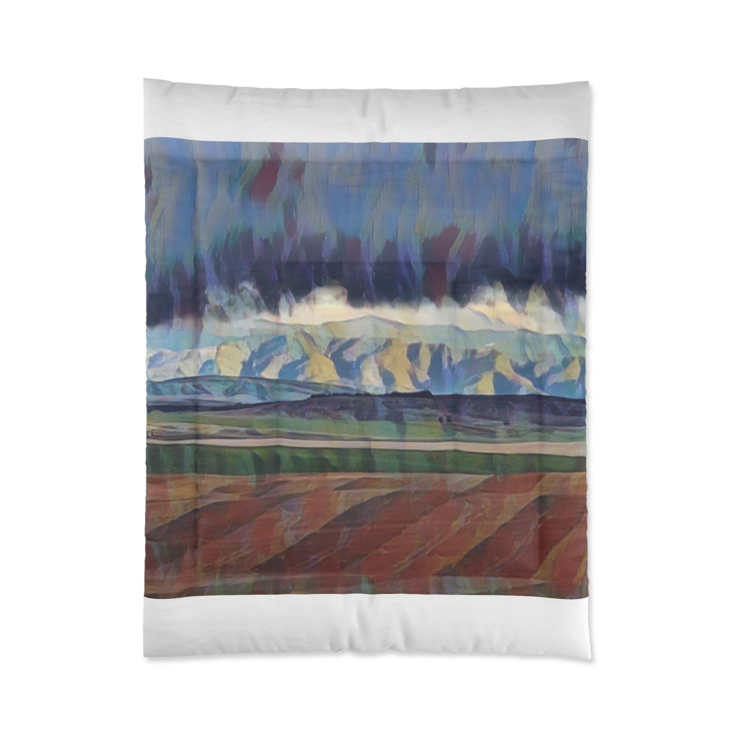 Comforter ... On-The-Prairie .. "The Storm Is Brewing" ... Central Idaho: November 2023 ... Original Works ...