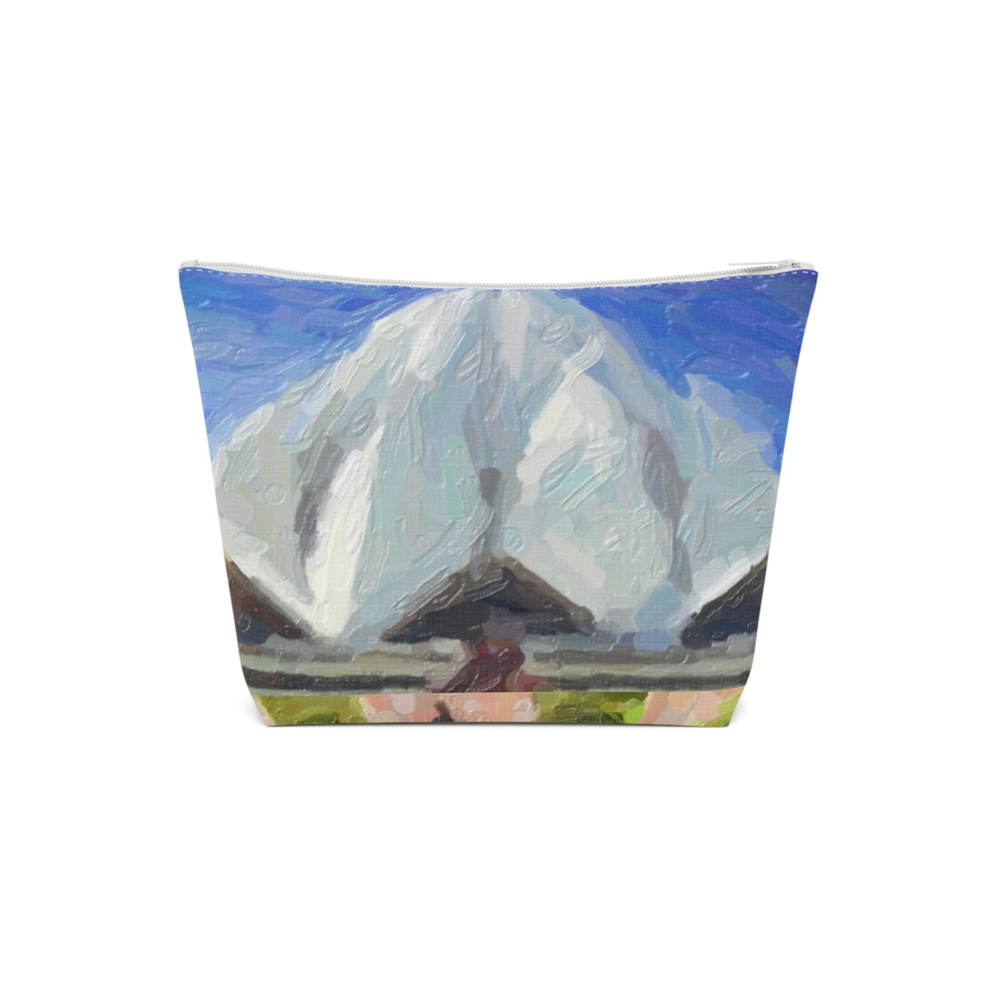Cotton Cosmetic Bag ... Bahai'i-House-Of-Worship ... "New Delhi's World-Famous Lotus Temple" ... Original Works ... Delhi, India: Circa 2003-2007 ...