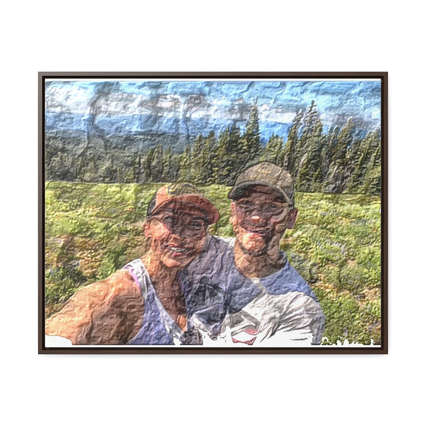 Gallery Canvas Wraps, Horizontal Frame ... "The Best Of Friends" ... Original Works ... December 2023 ... Central Idaho, USA.