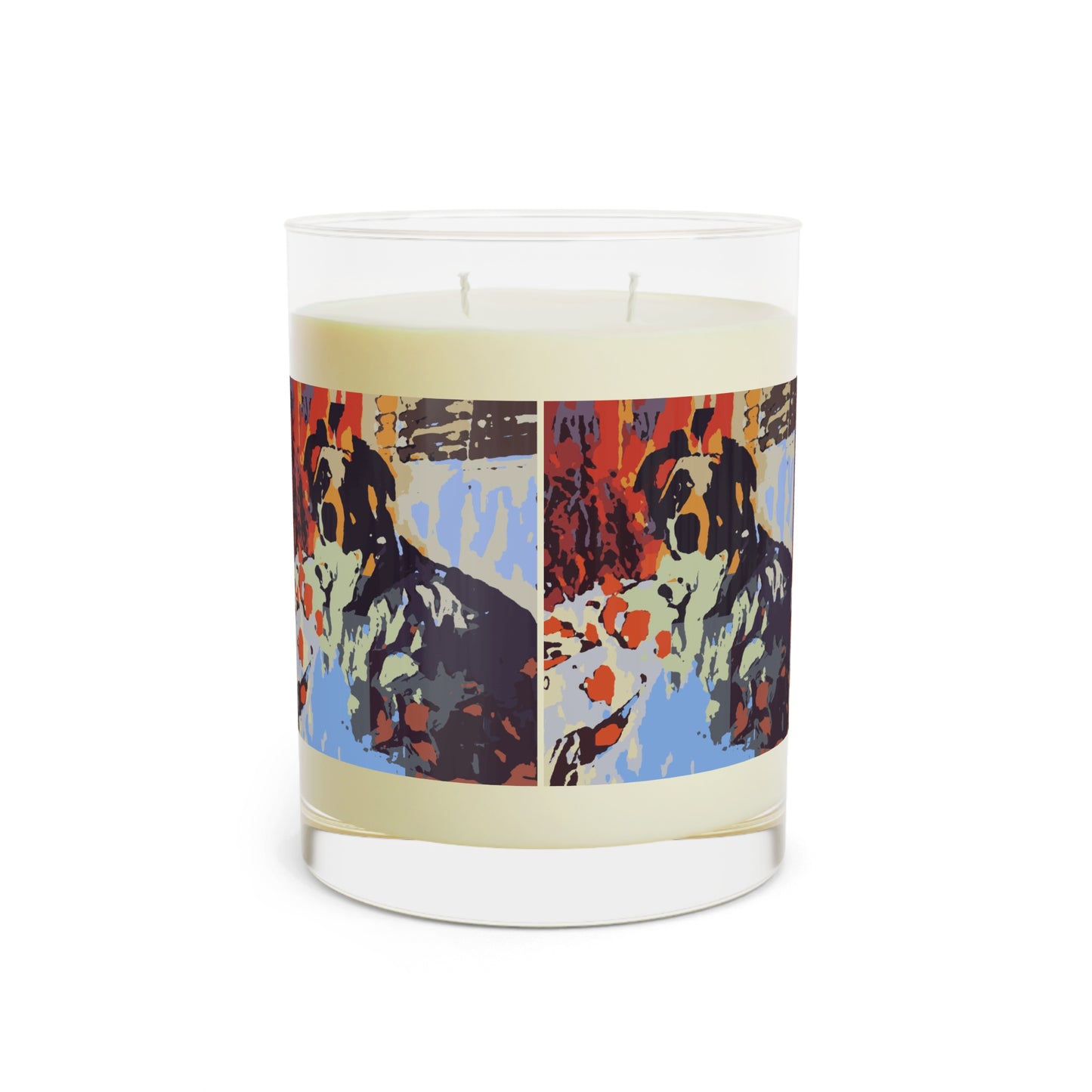 Scented Candle - Full Glass, 11oz ... Ozzy-Hippensteel ... "Don't Cry Now ... Dry-Your-Eyes ... On-The-Wind". Original Works. May 2023.