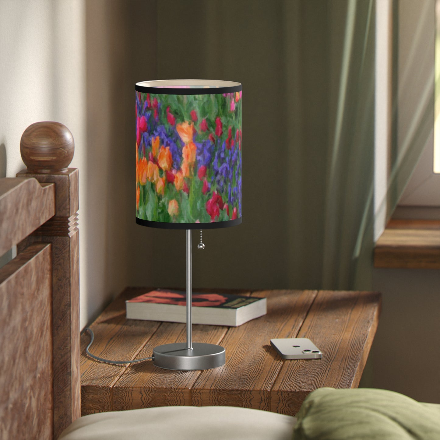 Lamp on a Stand, US|CA plug ... Skagit Valley Tulips ... Skagit Valley, Washington ... Family Archives ... Original Works ... Circa 1980's ...