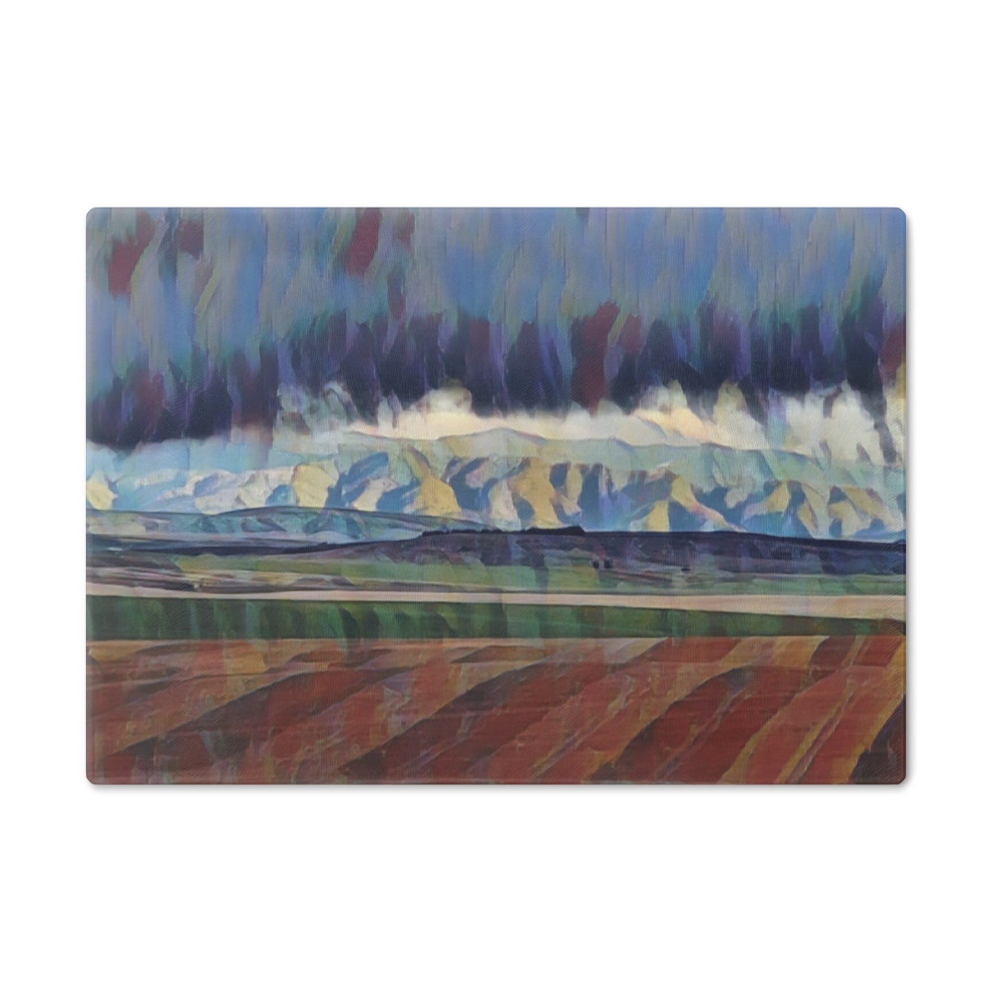 Cutting Board ... On-The-Prairie .. "The Storm Is Brewing" ... Central Idaho: November 2023 ... Original Works ...