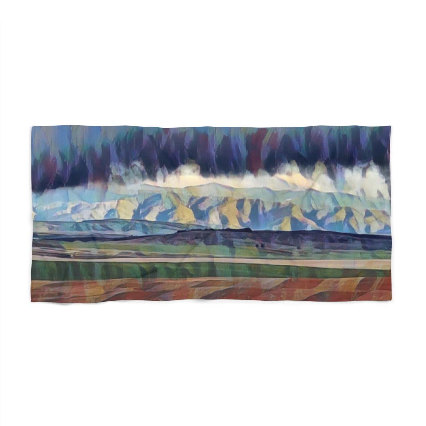 Beach Towel ... On-The-Prairie .. "The Storm Is Brewing" ... Central Idaho: November 2023 ... Original Works ...