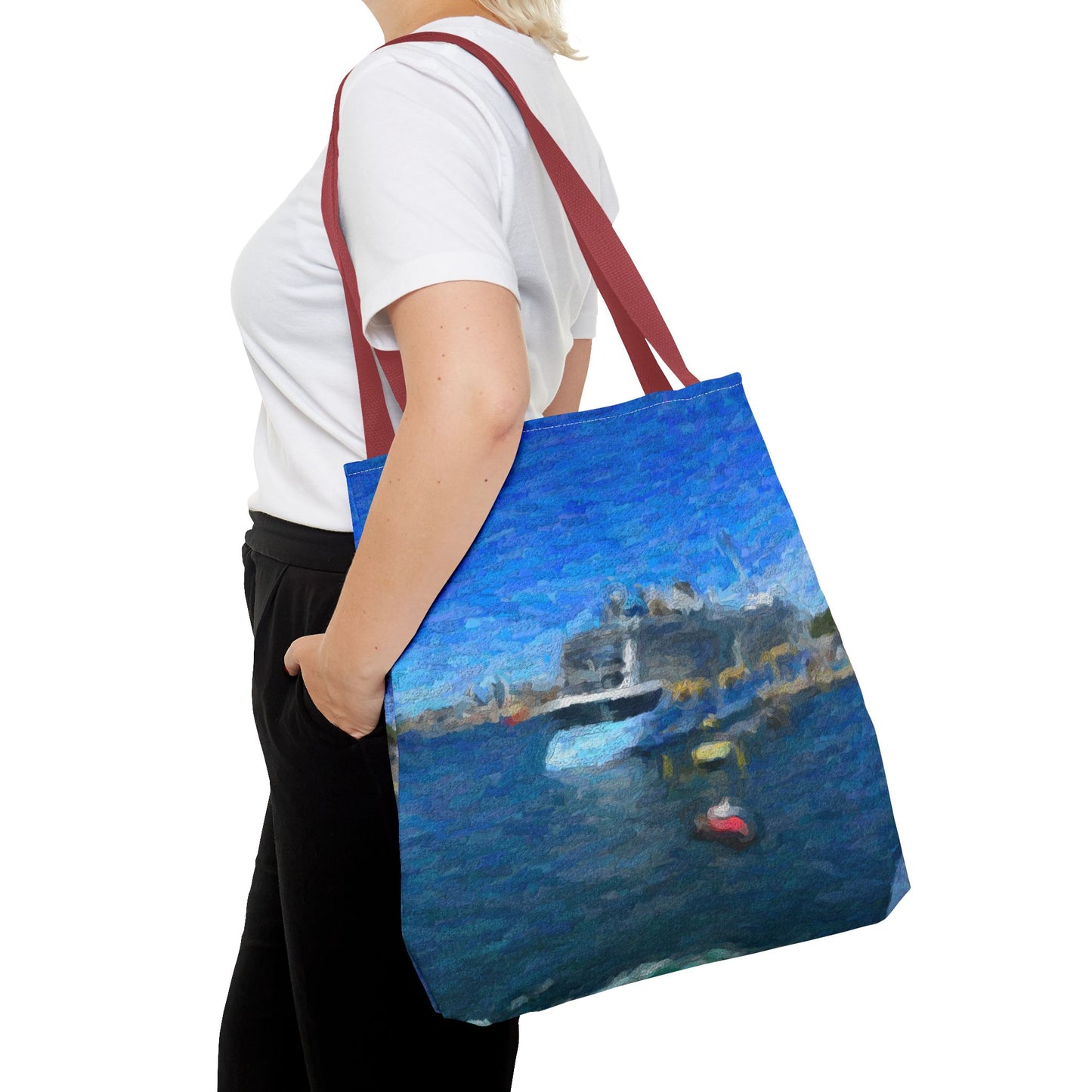 Tote Bag (AOP) ... Into Vancouver Harbor We Arrive: Celebrity Edge-Cruise ... Vancouver, British Columbia ... June 2024 ... Original Works