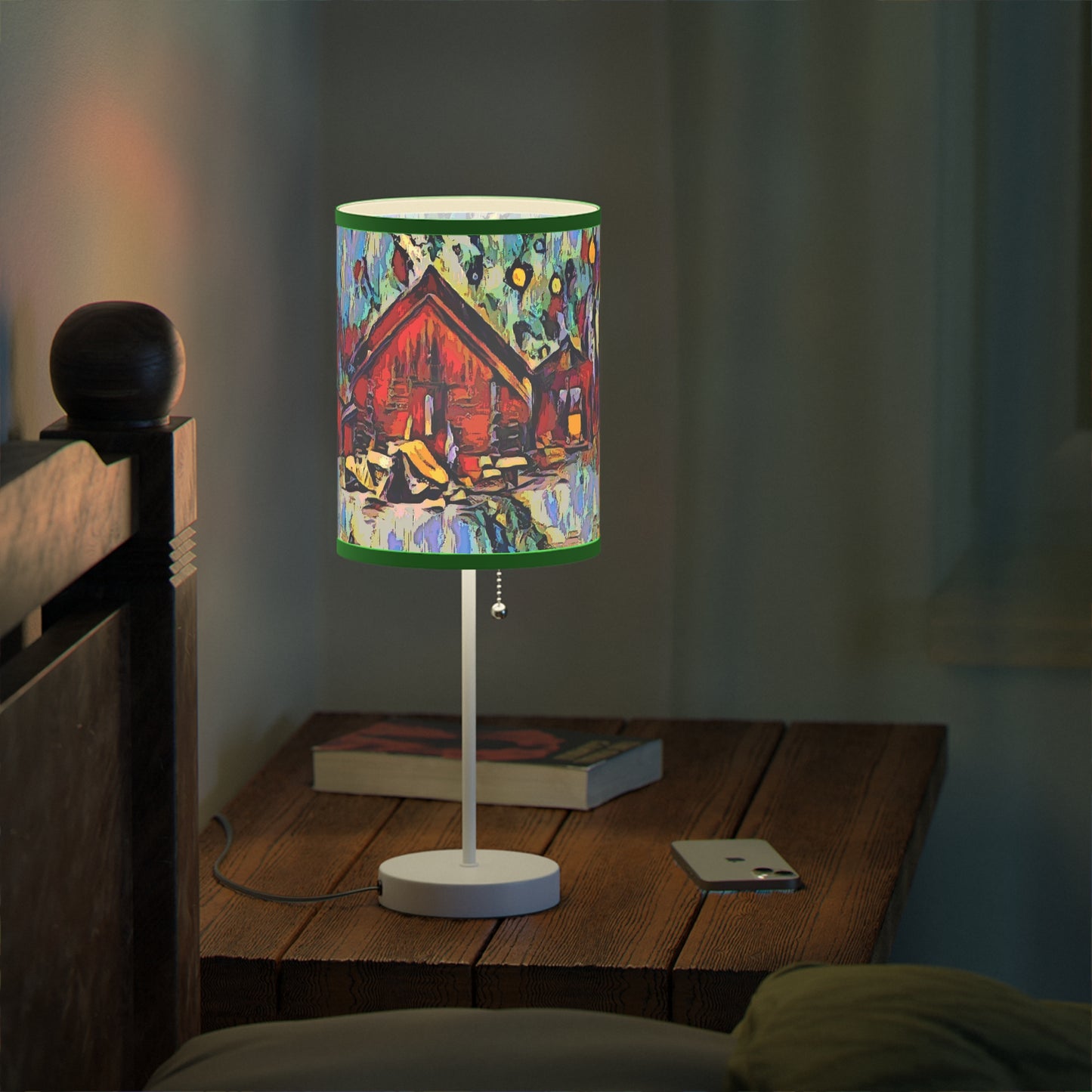 Lamp on a Stand, US|CA plug ... A Very Abstract "Mountain Winter Scene" ... Original Works. Copyright Phot's Photo_LODA: Les Objets D'Art. December 2023 ...