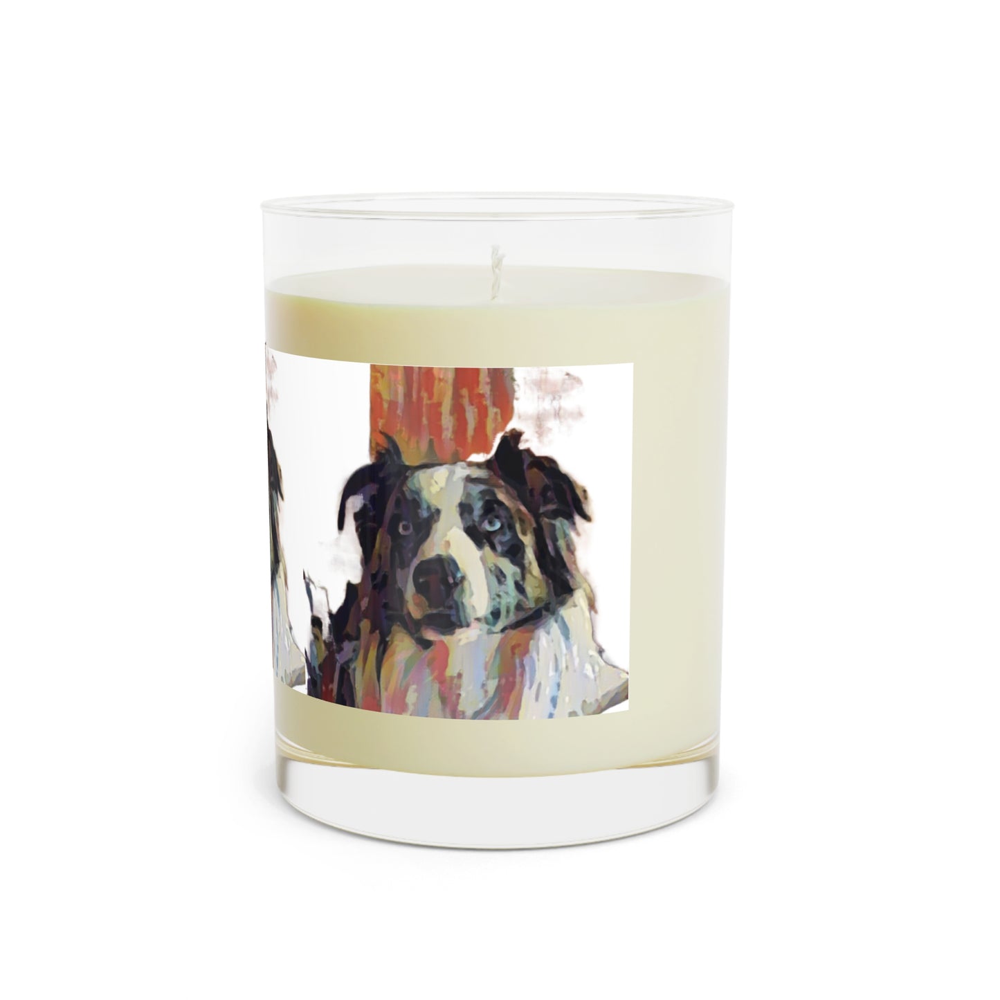 Scented Candle - Full Glass, 11oz ... Ozzy-Hippensteel ... "Don't Cry Now ... Dry-Your-Eyes ... On-The-Wind". Original Works. May 2023.