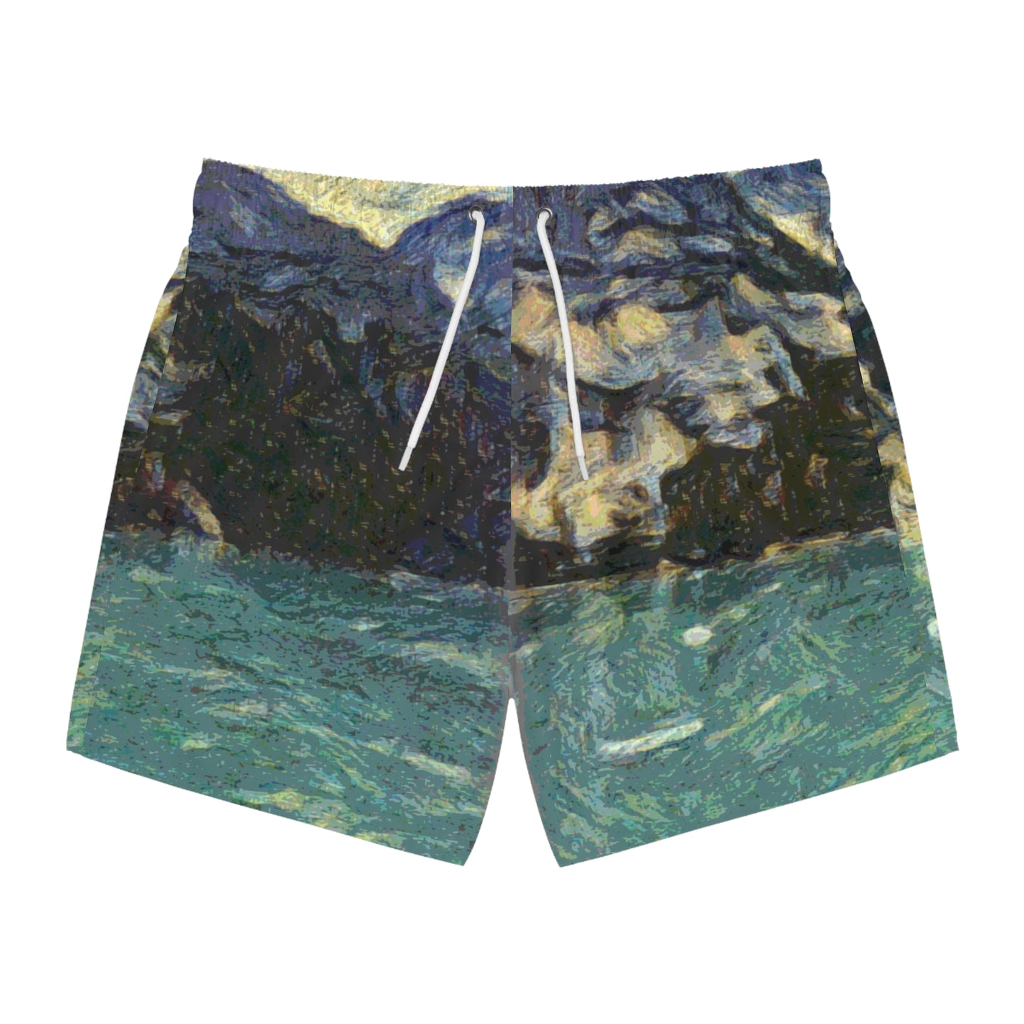 Swim Trunks (AOP) ... Tracy Arm Fjord ... South Of Skagway, Alaska ... Summer: June 2024 ... Original Works ...