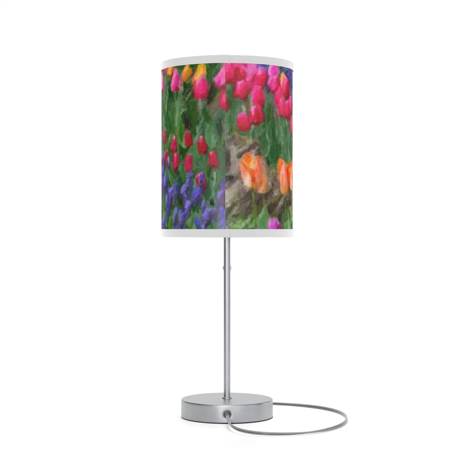 Lamp on a Stand, US|CA plug ... Skagit Valley Tulips ... Skagit Valley, Washington ... Family Archives ... Original Works ... Circa 1980's ...