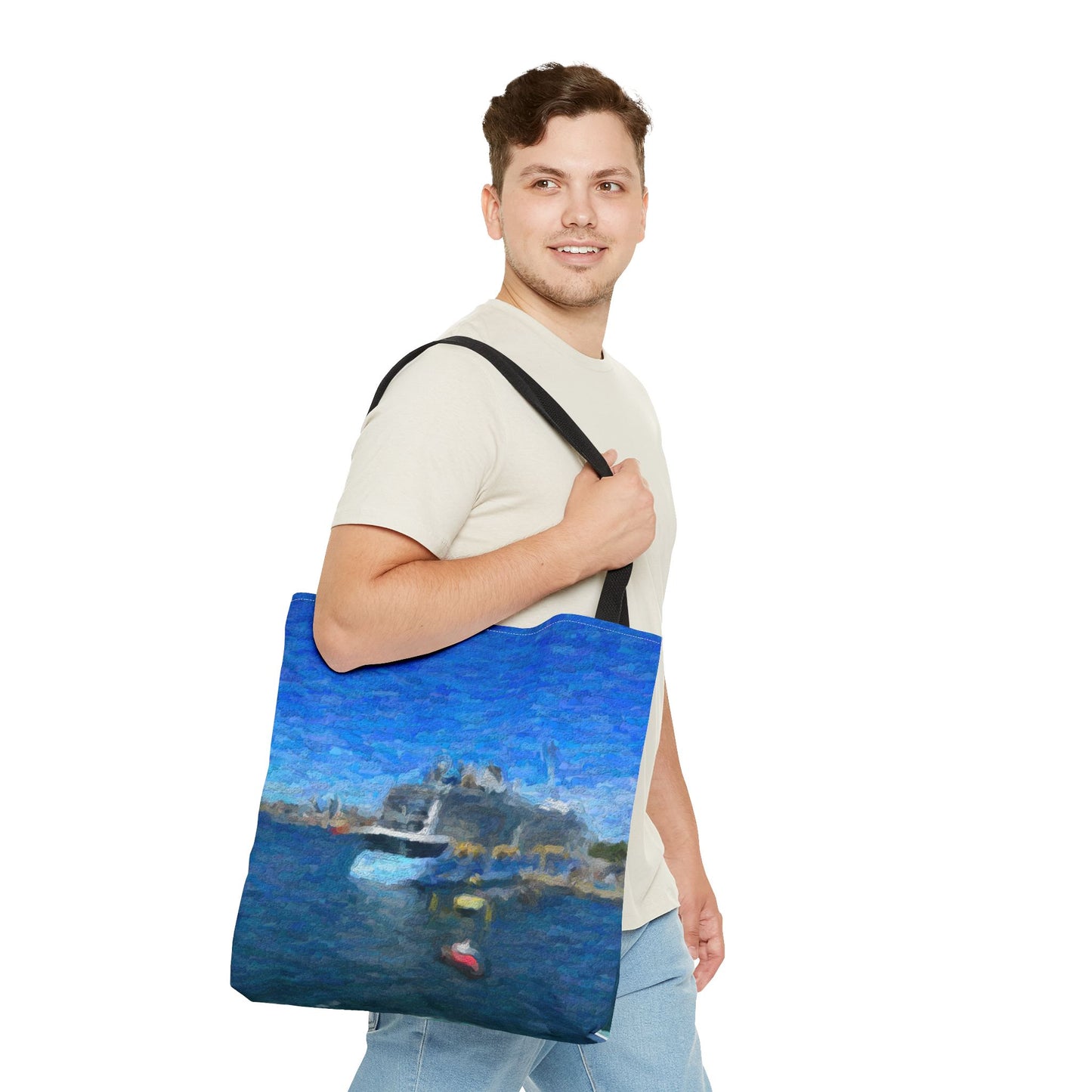 Tote Bag (AOP) ... Into Vancouver Harbor We Arrive: Celebrity Edge-Cruise ... Vancouver, British Columbia ... June 2024 ... Original Works