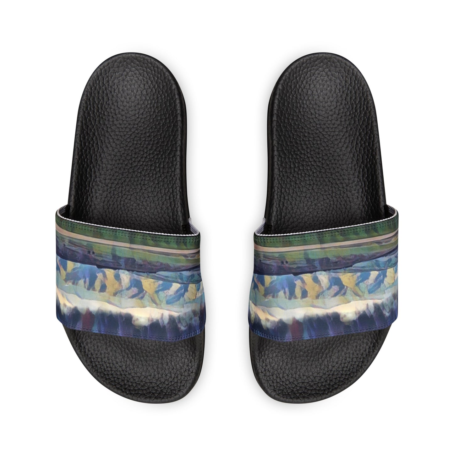 Women's PU Slide Sandals ... On-The-Prairie .. "The Storm Is Brewing" ... Central Idaho: November 2023 ... Original Works ...