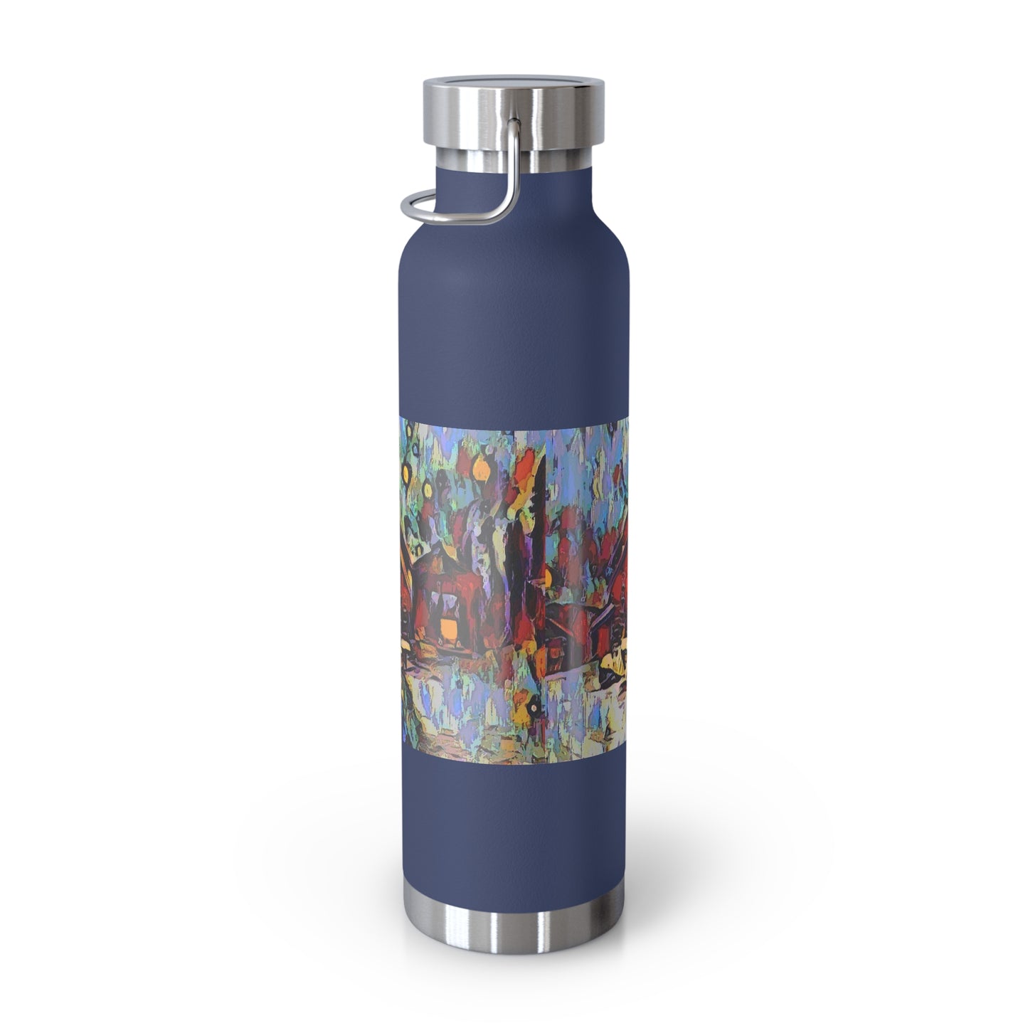 Copper Vacuum Insulated Bottle, 22oz ... A Very Abstract "Mountain Winter Scene" ... Original Works. Copyright Phot's Photo_LODA: Les Objets D'Art. December 2023 ...