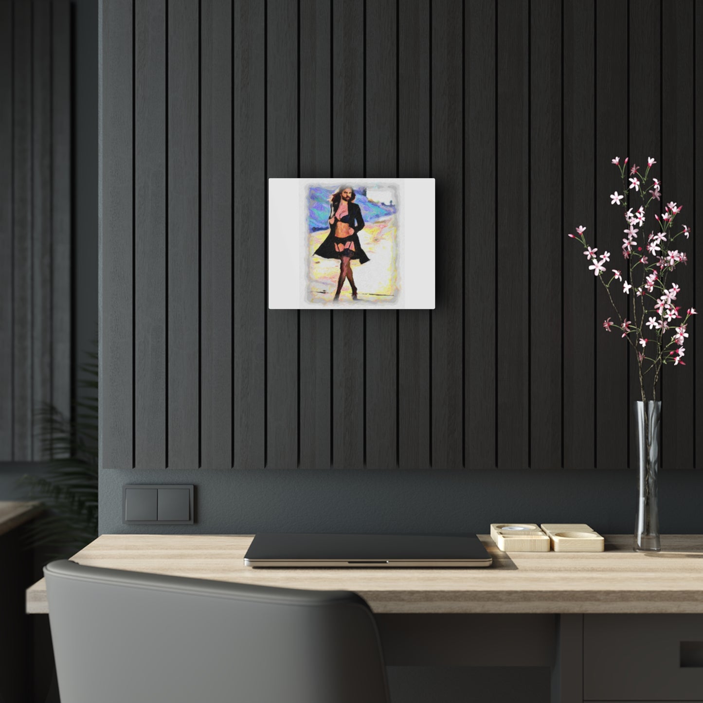 Acrylic Prints ... The Low Spark of High_HEELED_Boys ... 'Garterbelt & Bra Inclusive!' ... Original Works ...