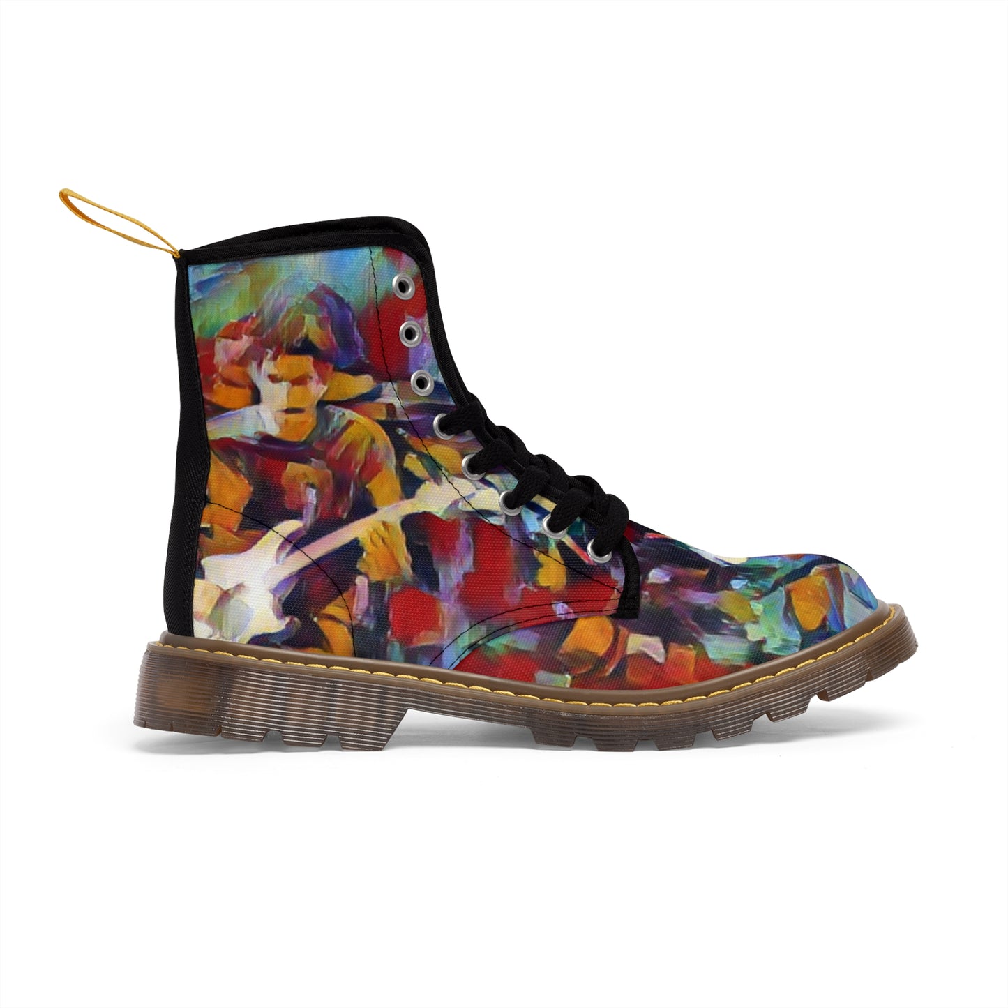 Men's Canvas Boots ... "Them-Mean-Old-BOOTIN'-Blues" ... (Walkin'-Blues) ... Dead & Company Summer-Tour-2023 ... The Final Dose ... Original Works ...